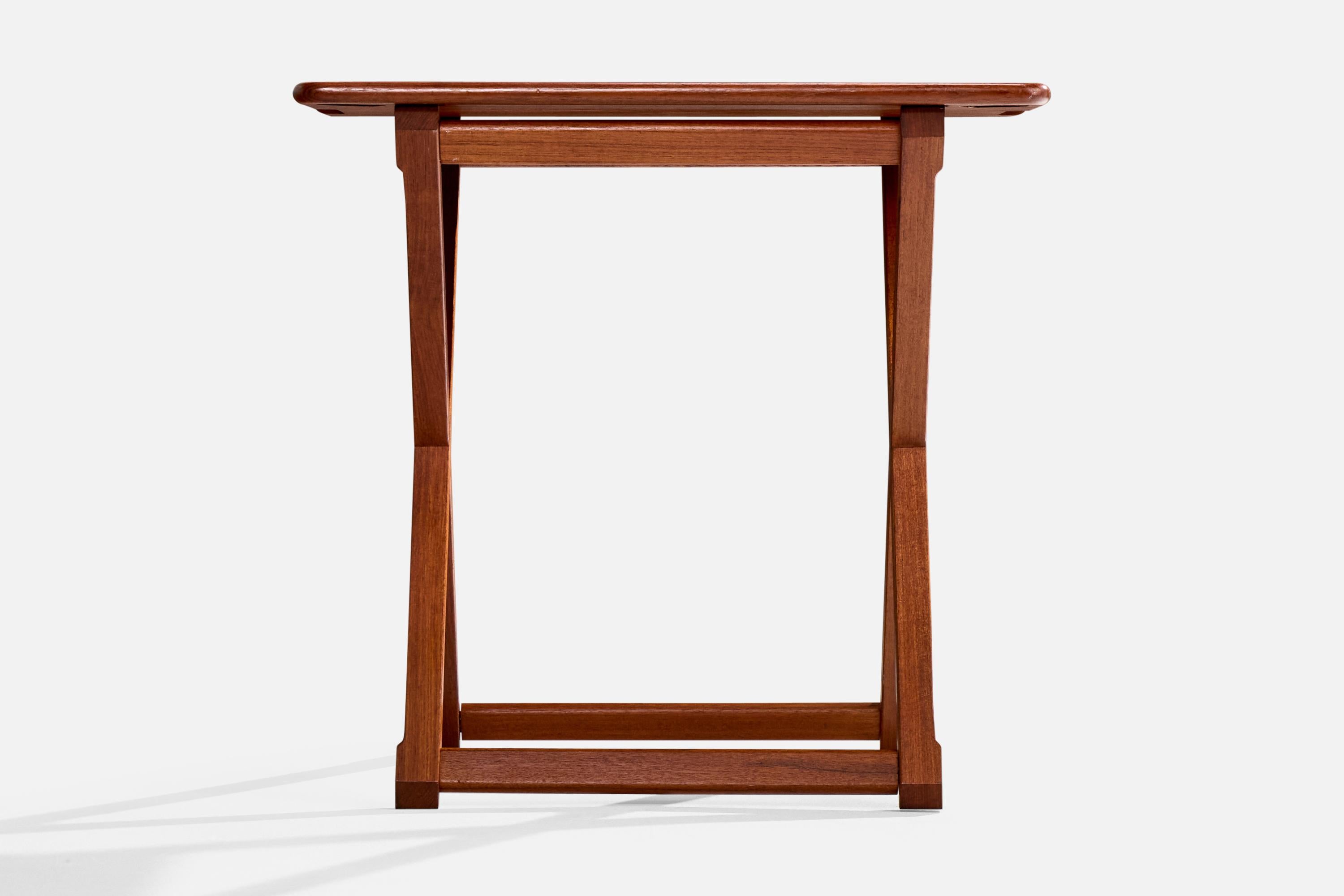 Milieu du XXe siècle Designer américain, tables d'appoint en teck, États-Unis, années 1960 en vente