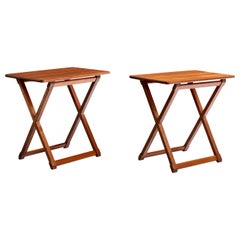 American Designer, Side Tables, Teak, USA, 1960s