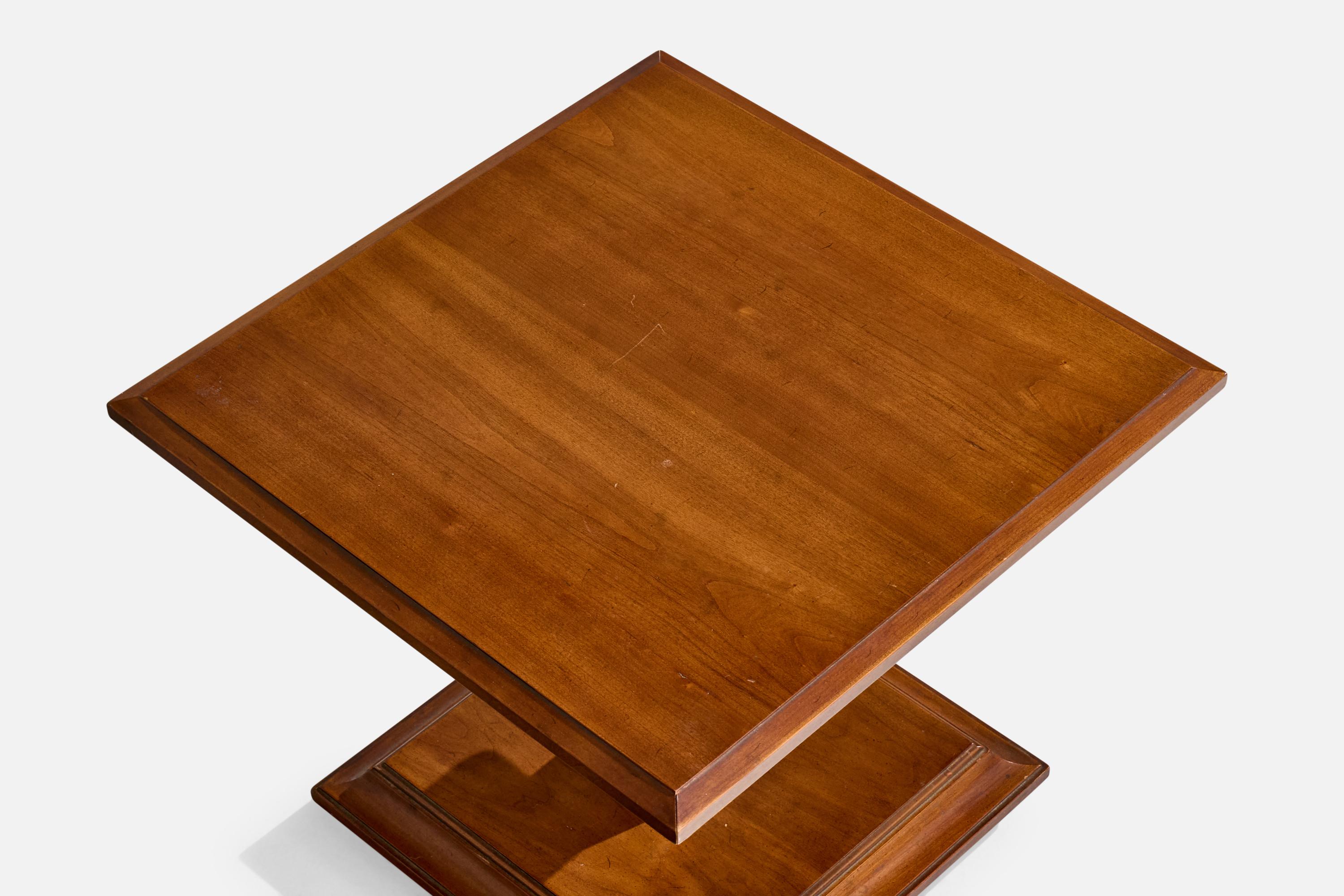 Designer américain, tables d'appoint, noyer, États-Unis, années 1950 en vente 3