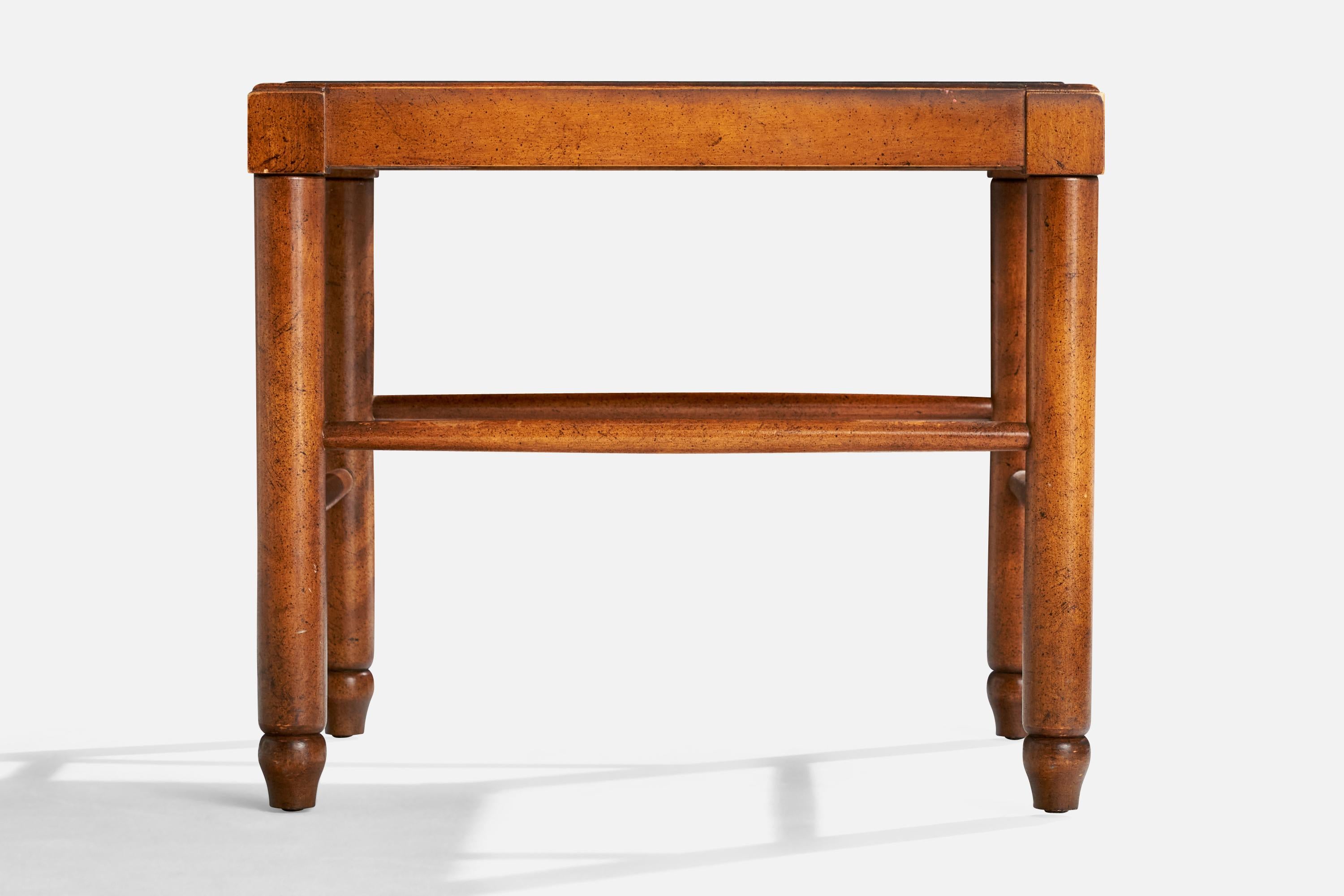Diseñador americano, Mesas auxiliares, Madera, Pizarra, EE.UU., Años 50 en venta 2