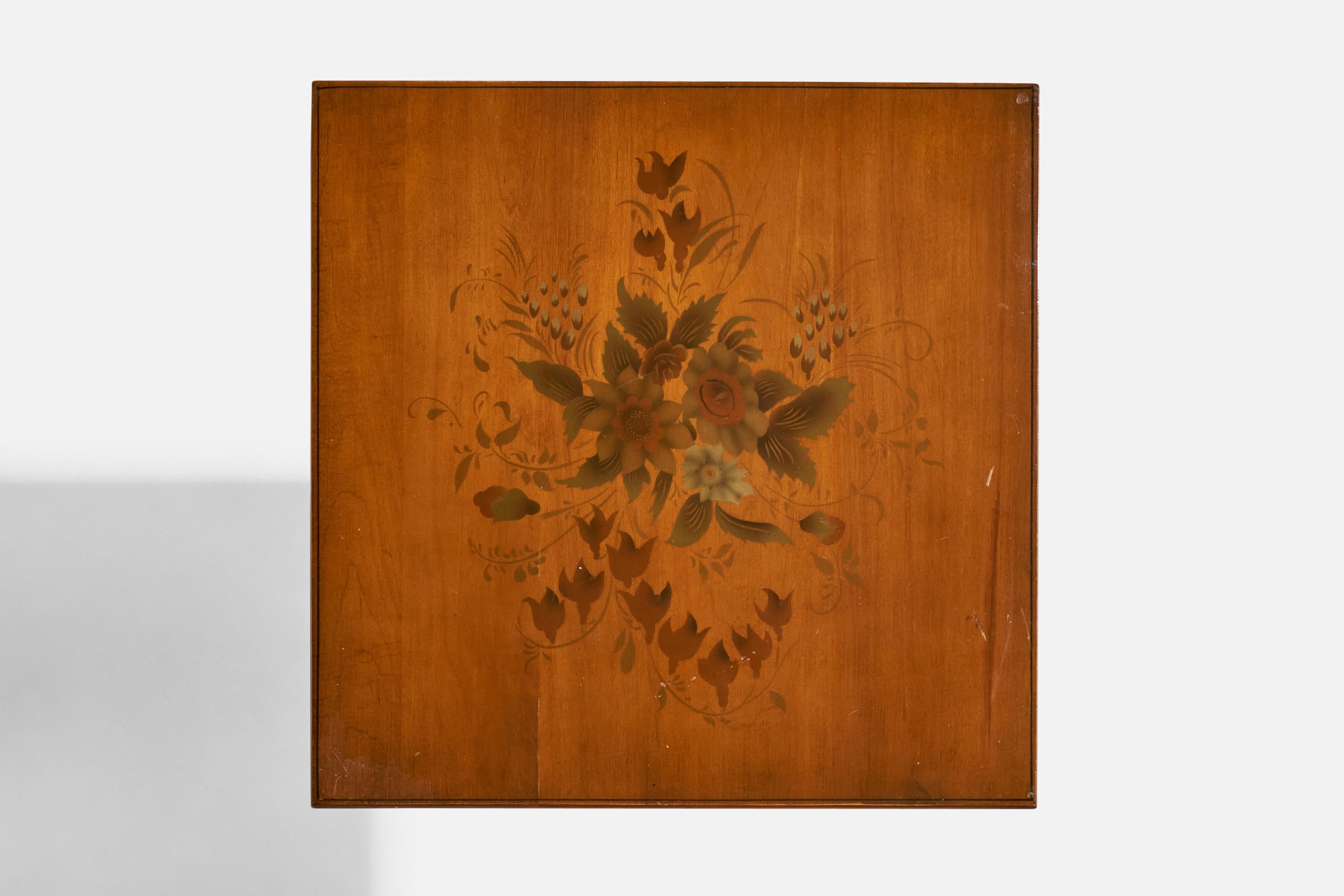 American Designer, Side Tables, Wood, USA, 1940s For Sale 8