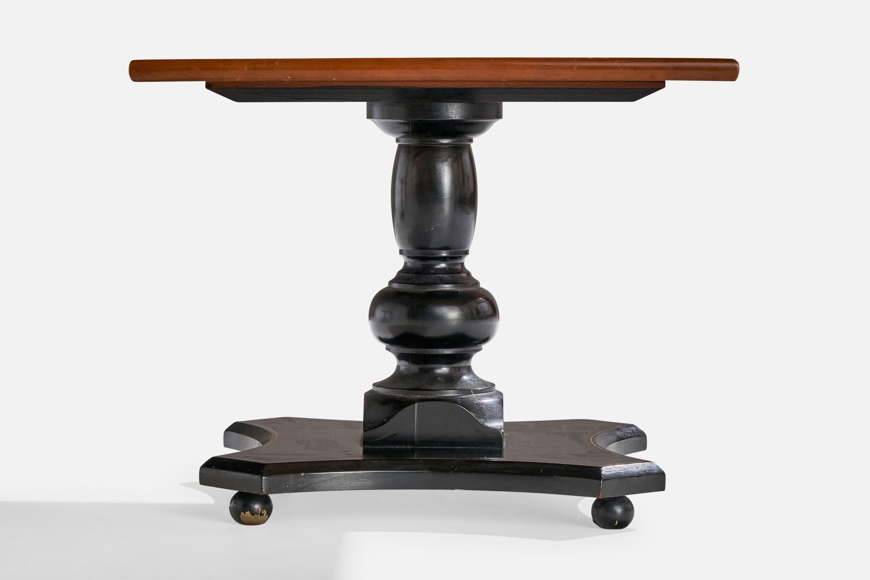 American Designer, Side Tables, Wood, USA, 1940s For Sale 3