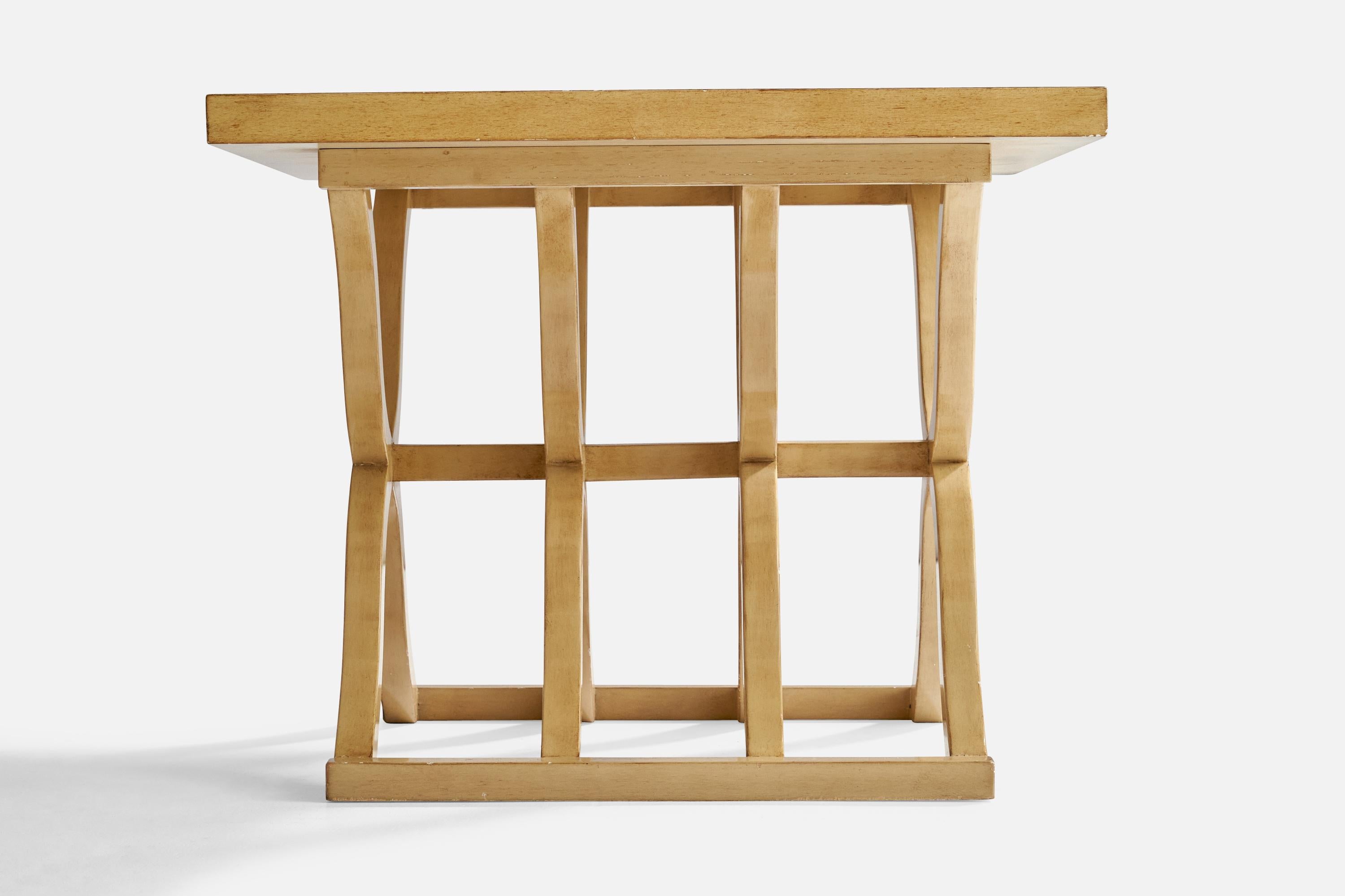 American Designer, Side Tables, Wood, USA, 1980 For Sale 3