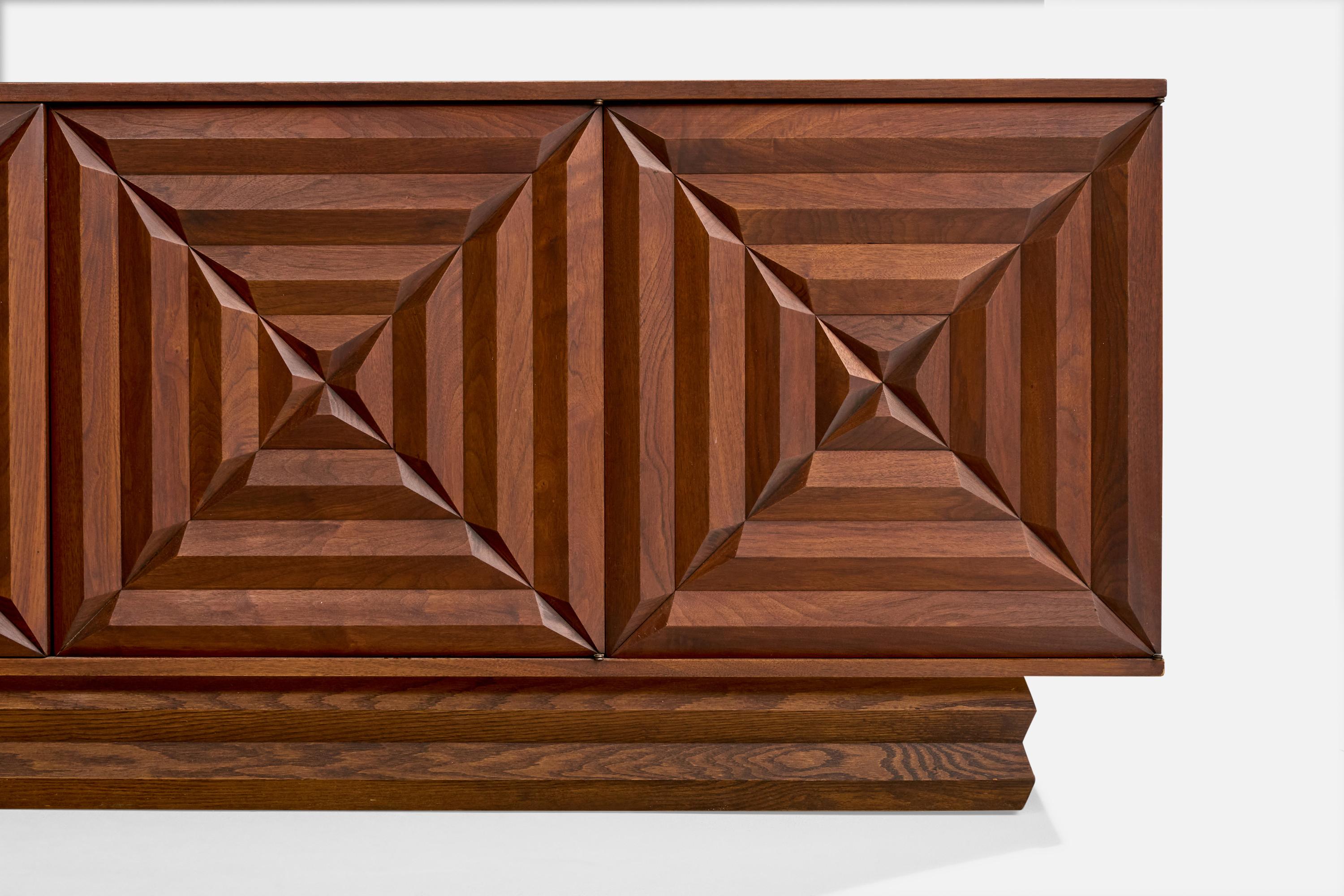 American Designer, Sideboard, Oak, USA, 1960s For Sale 1