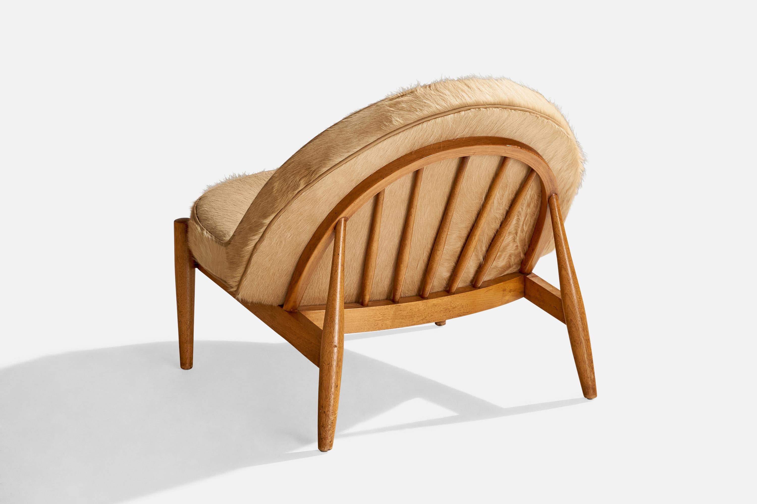 Américain Design/One, Oak, Peau de Poney, USA, années 1950 en vente