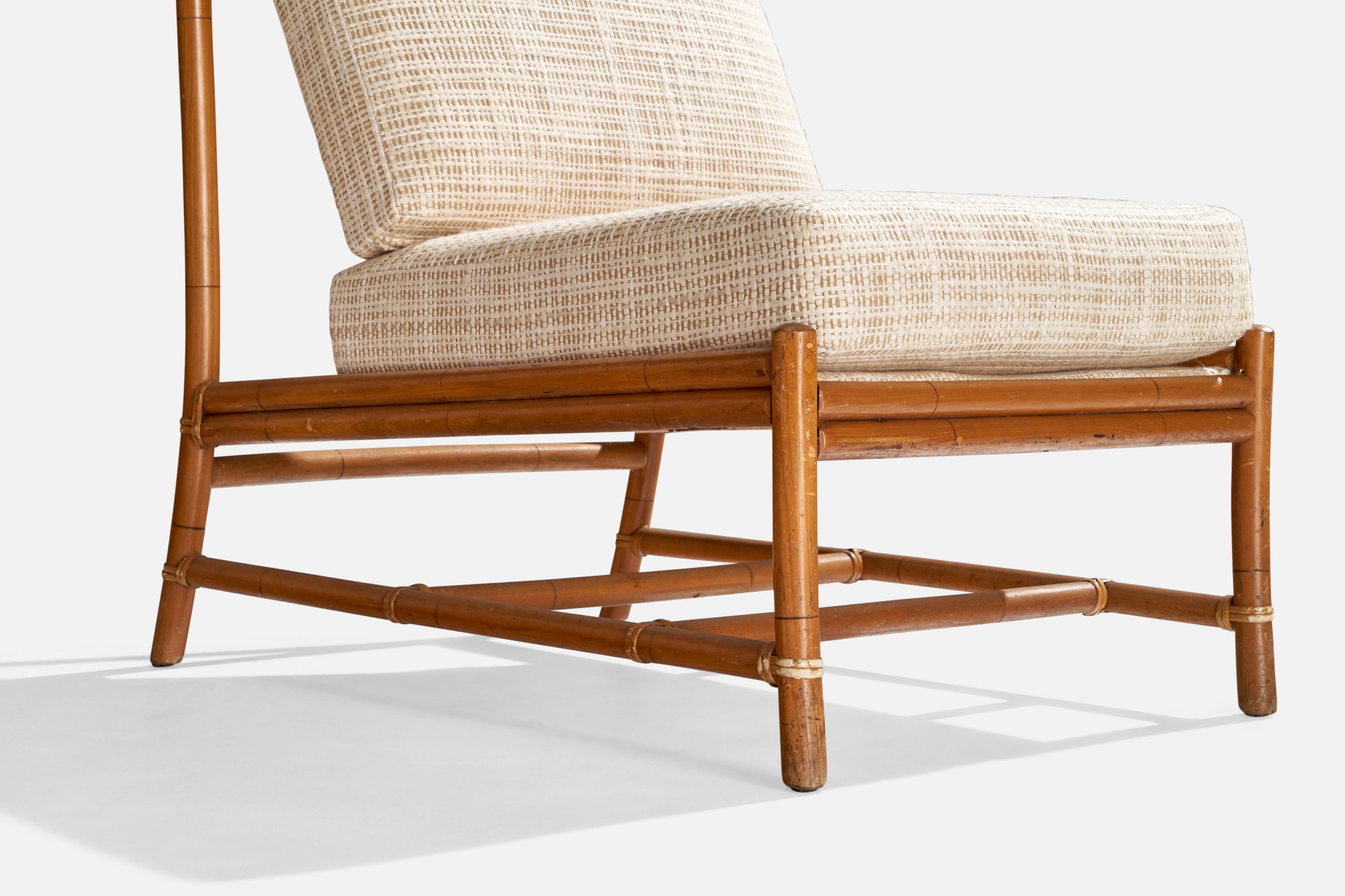 Am designs/One, Bambou, Rotin, Tissu, 1950s en vente 4