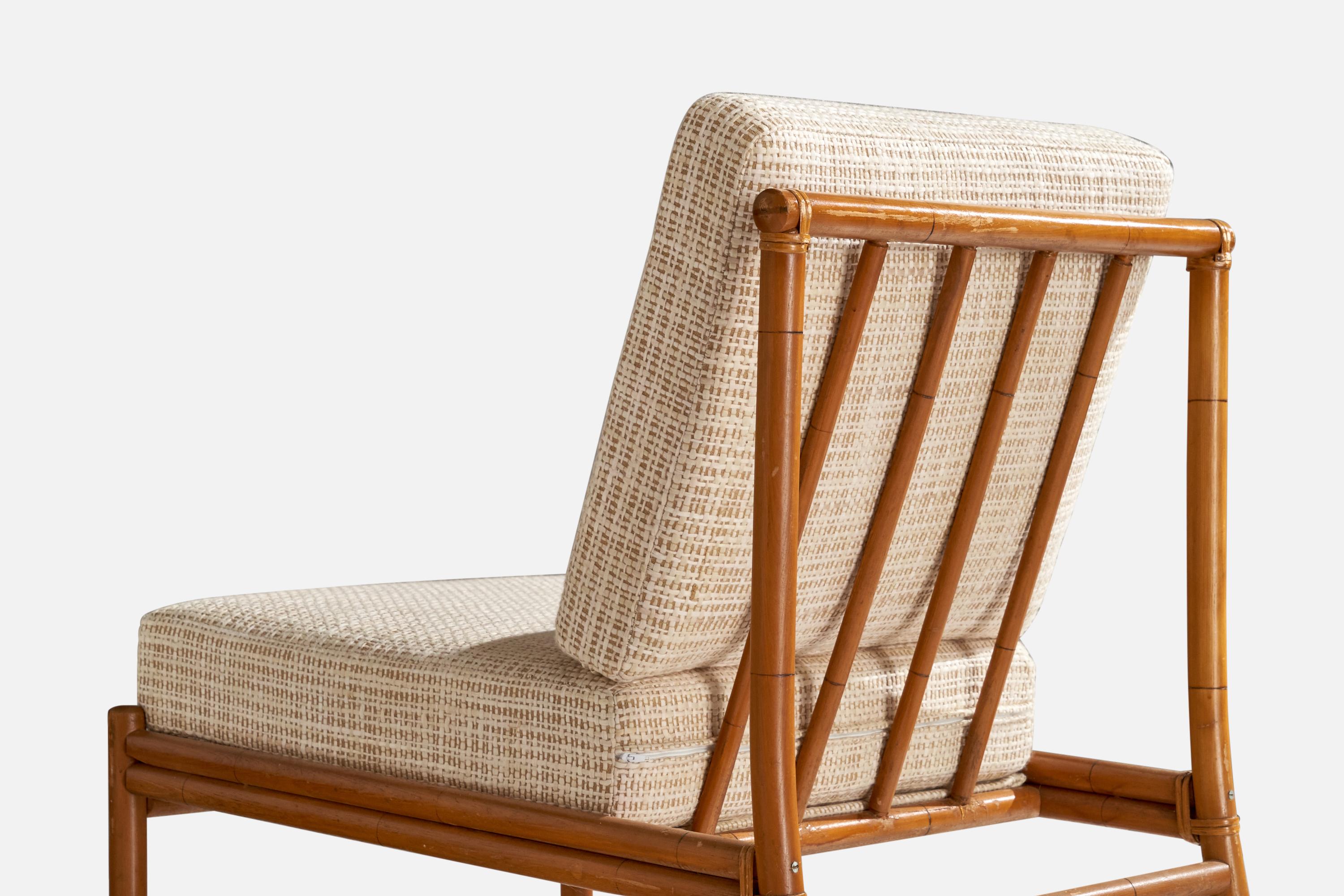 Am designs/One, Bambou, Rotin, Tissu, 1950s en vente 1