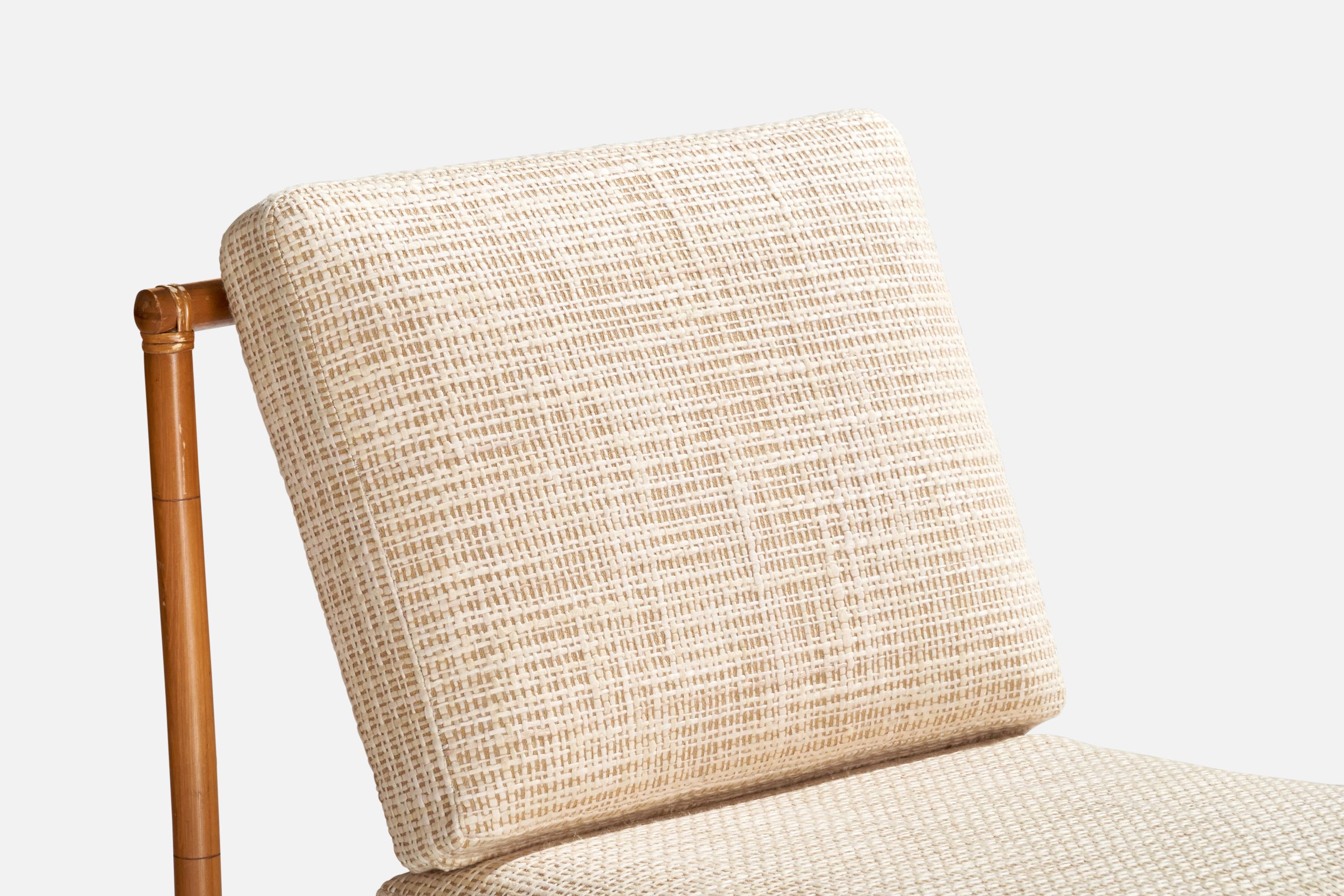 Am designs/One, Bambou, Rotin, Tissu, 1950s en vente 2