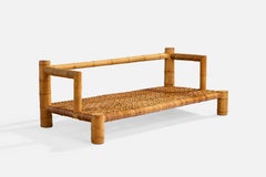 American Designer, Sofa, Bamboo, Rattan, USA, 1970s