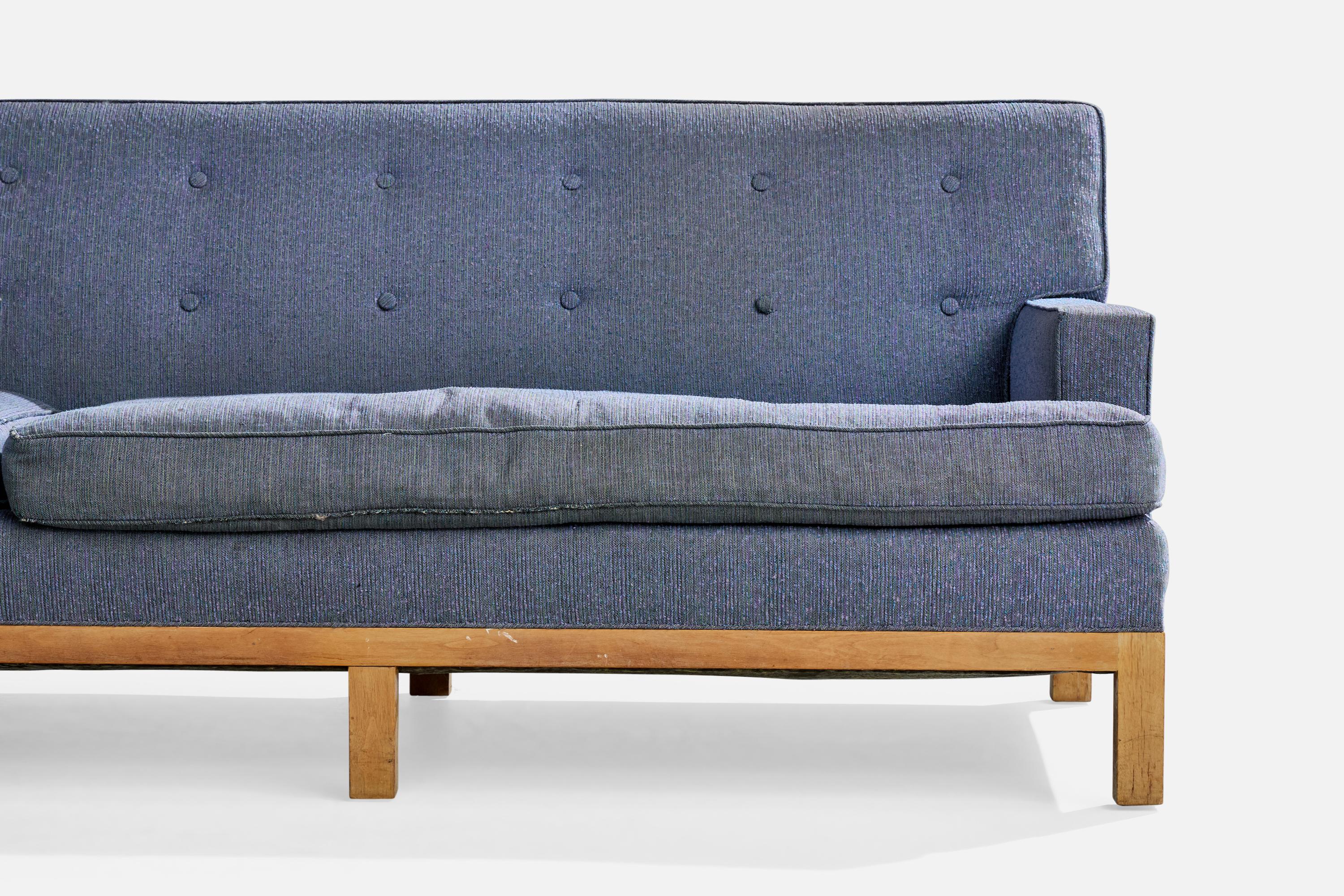 Diseñador americano, Sofá, Tela, Madera, EEUU, Años 50 en venta 2