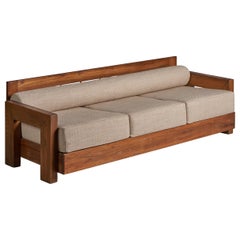 Amerikanische Designerin, Sofa, Eiche, Stoff, USA, 1940er Jahre