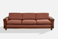 American Designer, Sofa, Oak, Fabric, USA, 1950s