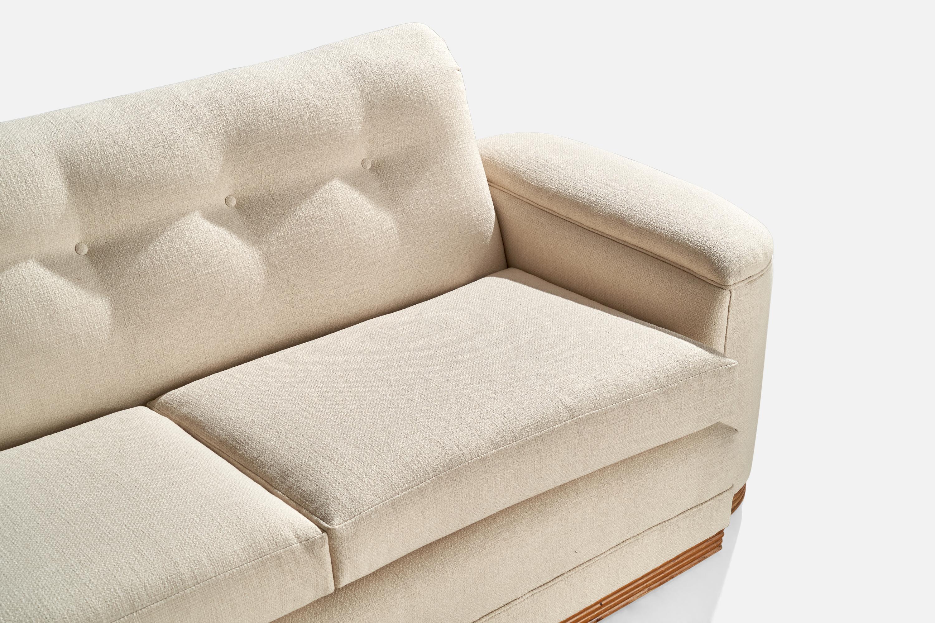 Milieu du XXe siècle American Designer, Sofa, Wood, Fabric, USA, 1950s en vente