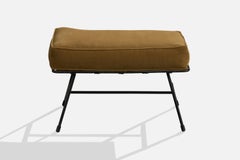 American Designer, Stool, Iron, Fabric, USA, 1950s