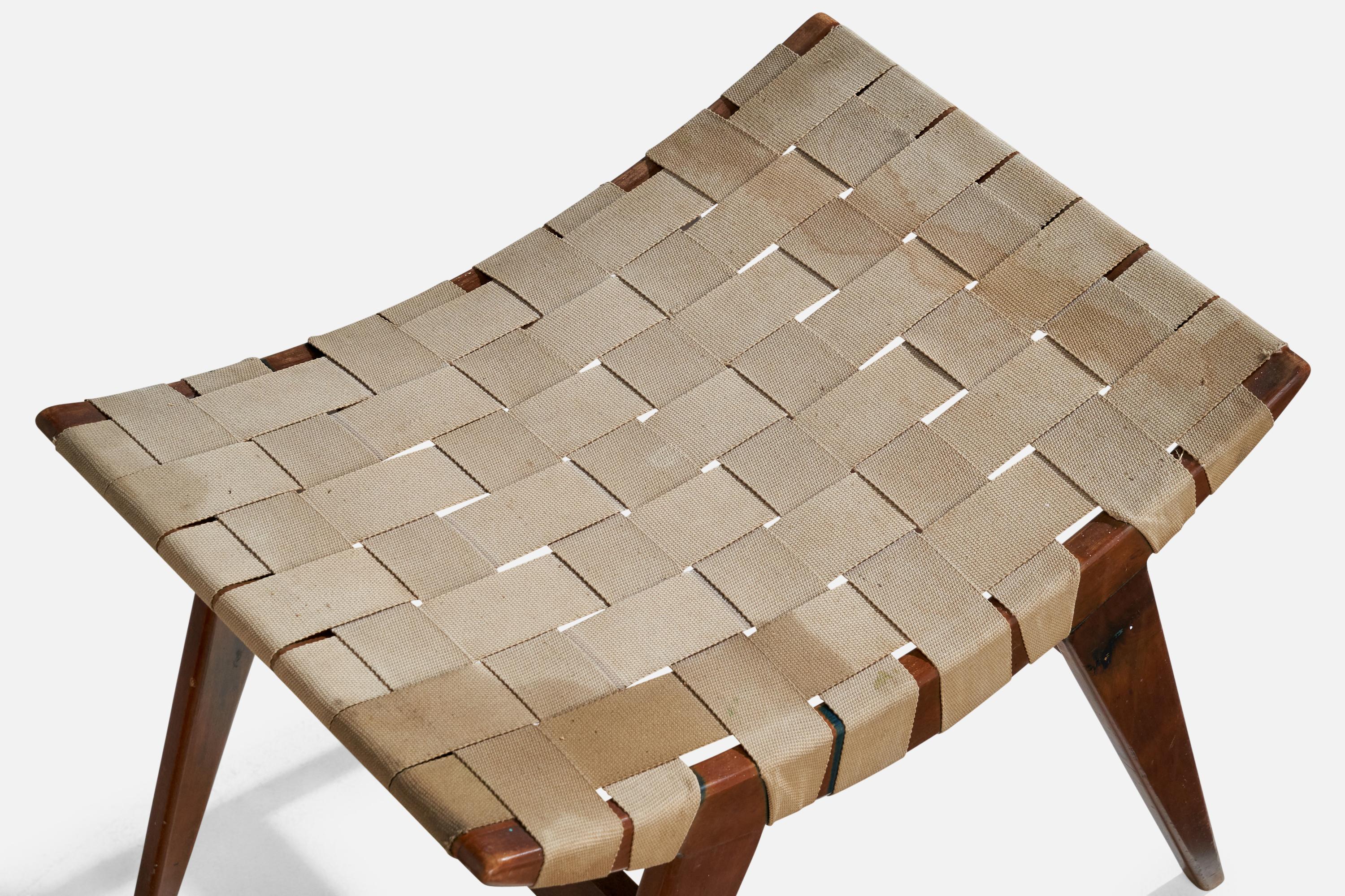 Design/One, Tabouret, Wood, Fabrice, USA, années 1950 en vente 1