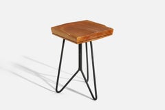 American Designer, Stool, Wood, Metal, United States, 1950s