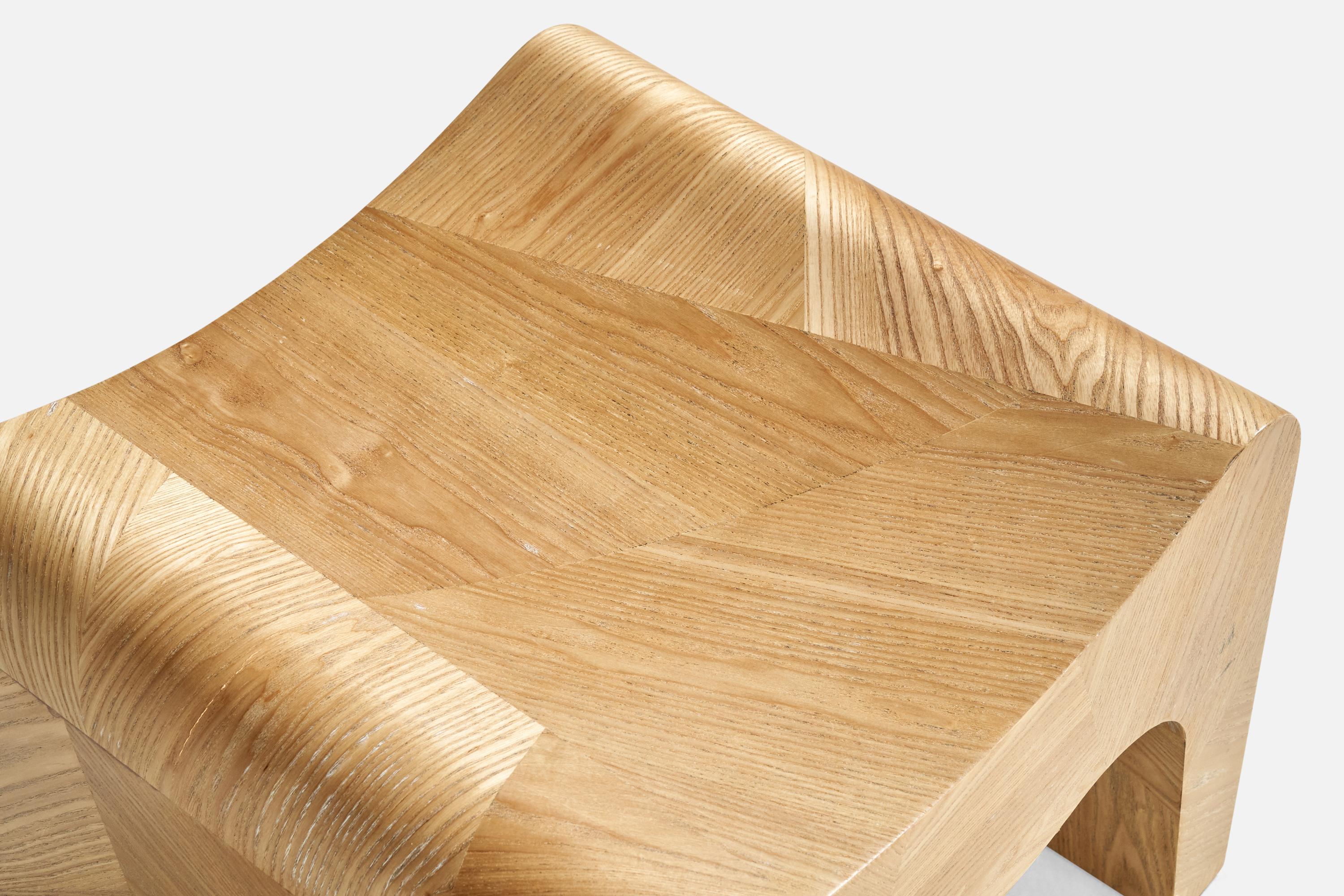 American Designer, Stools, Oak, USA, 1980s For Sale 2