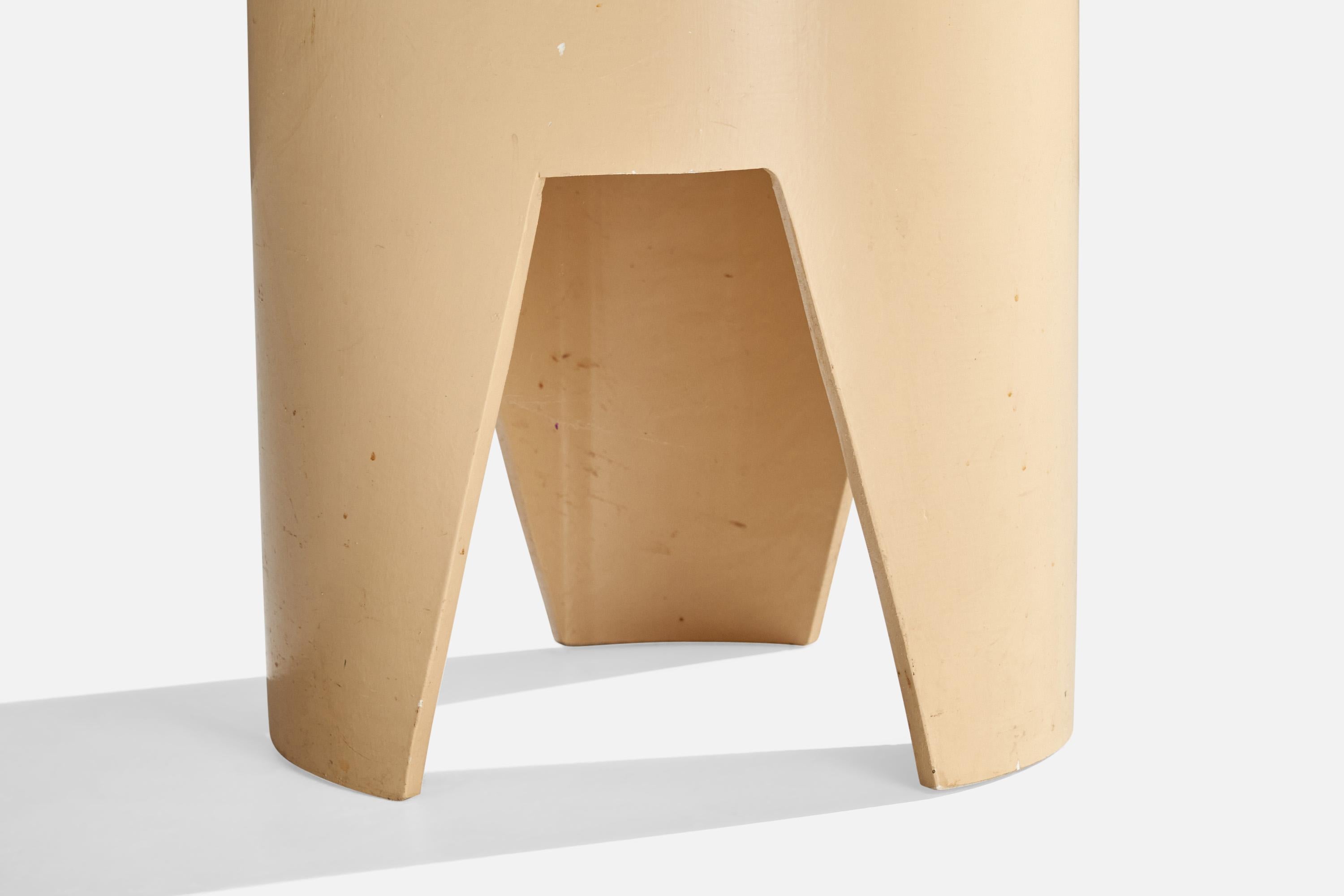 American Designer, Stools, Plywood, Velvet, USA, 1960s For Sale 2