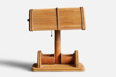 American Designer, Table Lamp, Bamboo, Wood, United States, 1960s