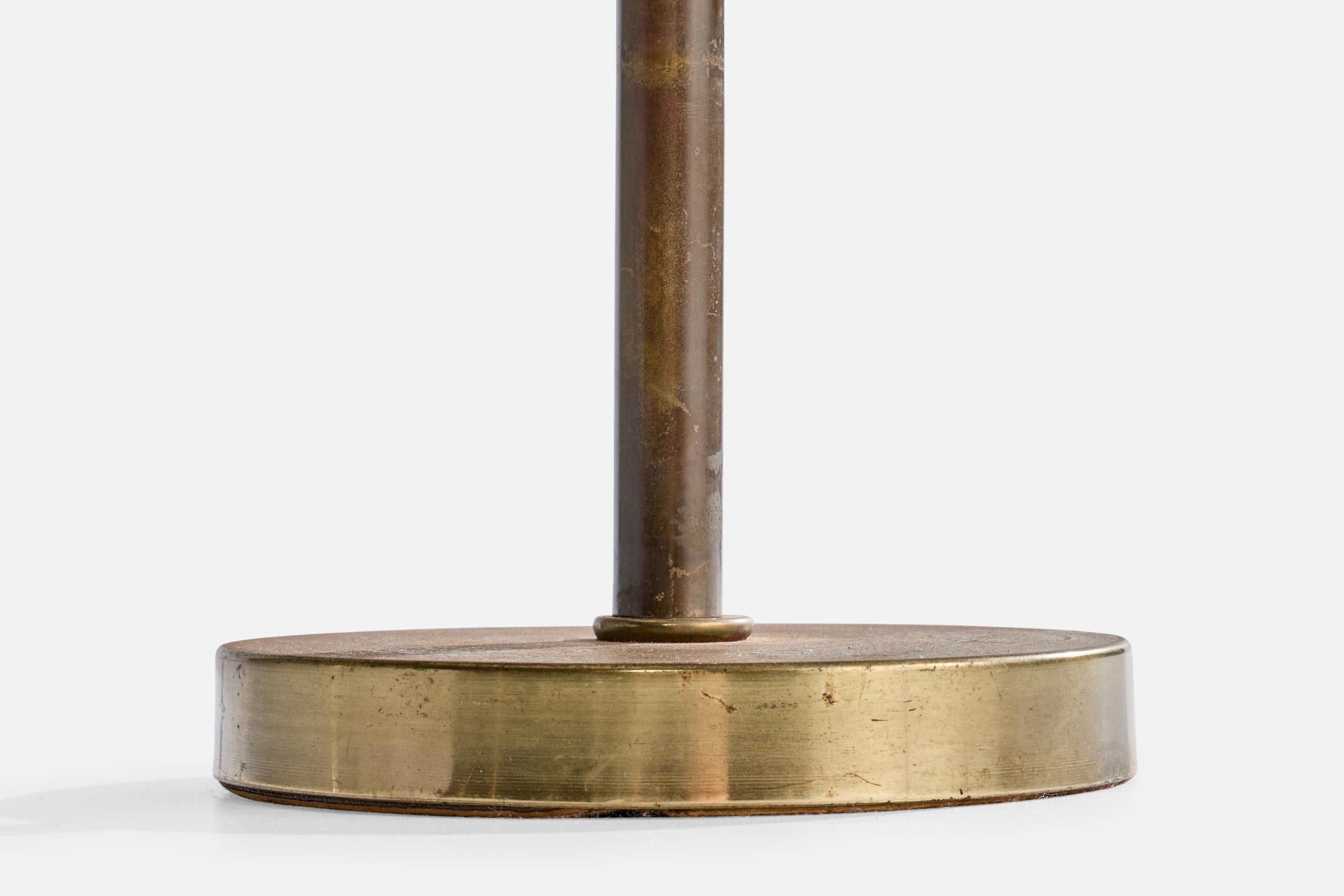 American Designer, Table Lamp, Brass, USA, 1930s For Sale 6