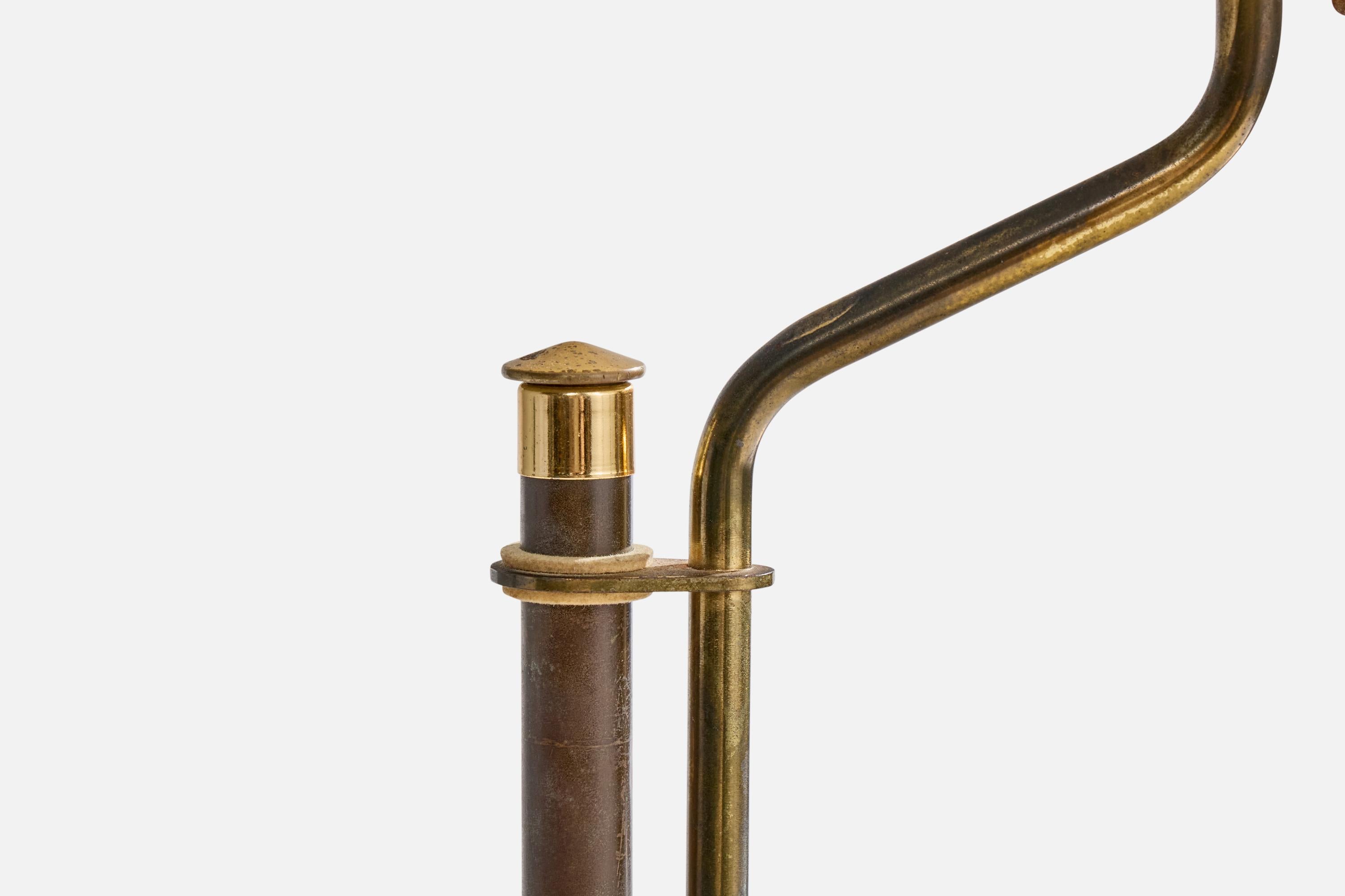 American Designer, Table Lamp, Brass, USA, 1930s For Sale 2