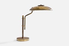 American Designer, Table Lamp, Brass, USA, 1930s