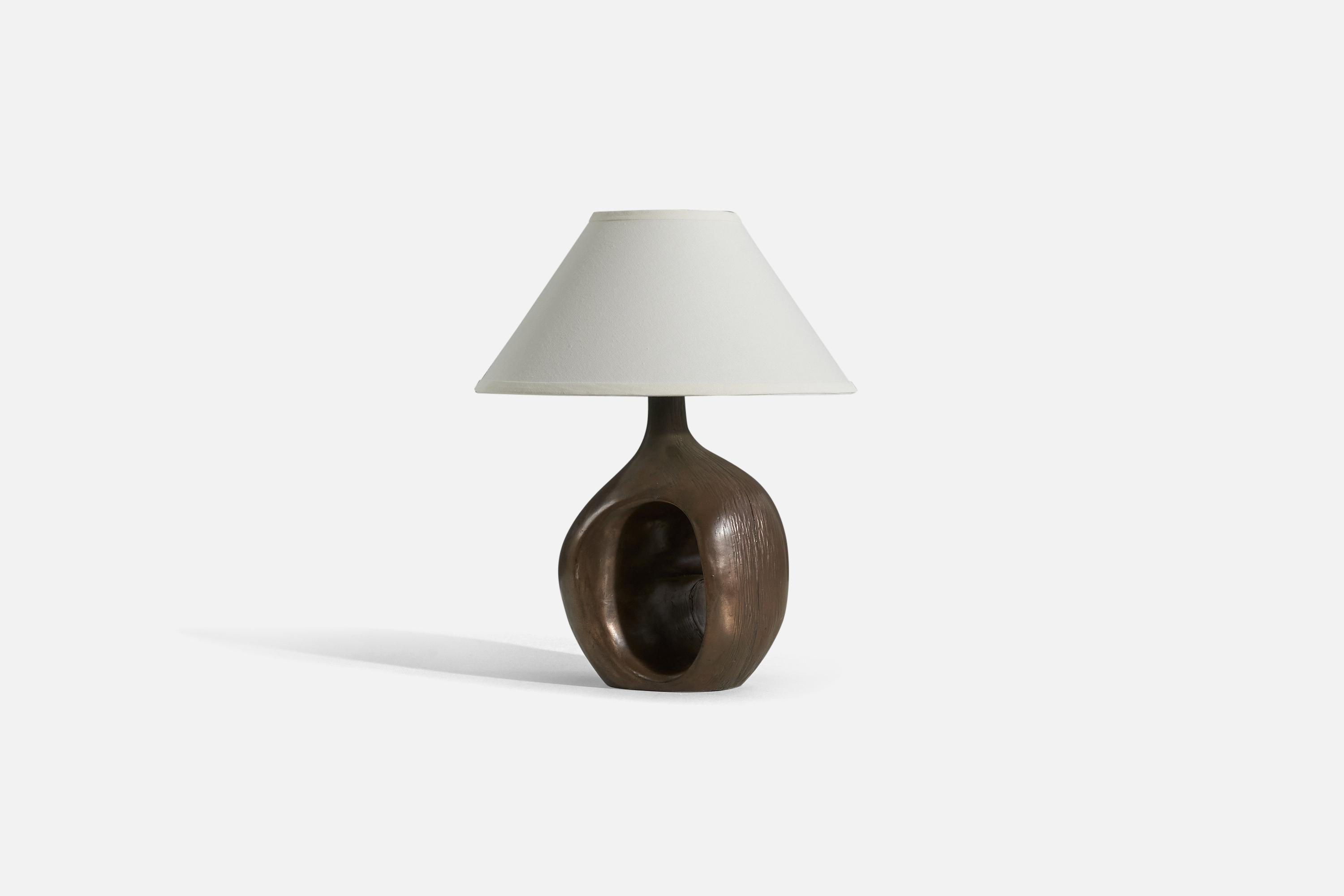 Mid-Century Modern American Designer, Table Lamp, Bronze, United States, C. 1960s For Sale