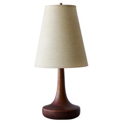 American Designer, Table Lamp, Glazed Ceramic, Fabric, United States, 1950s