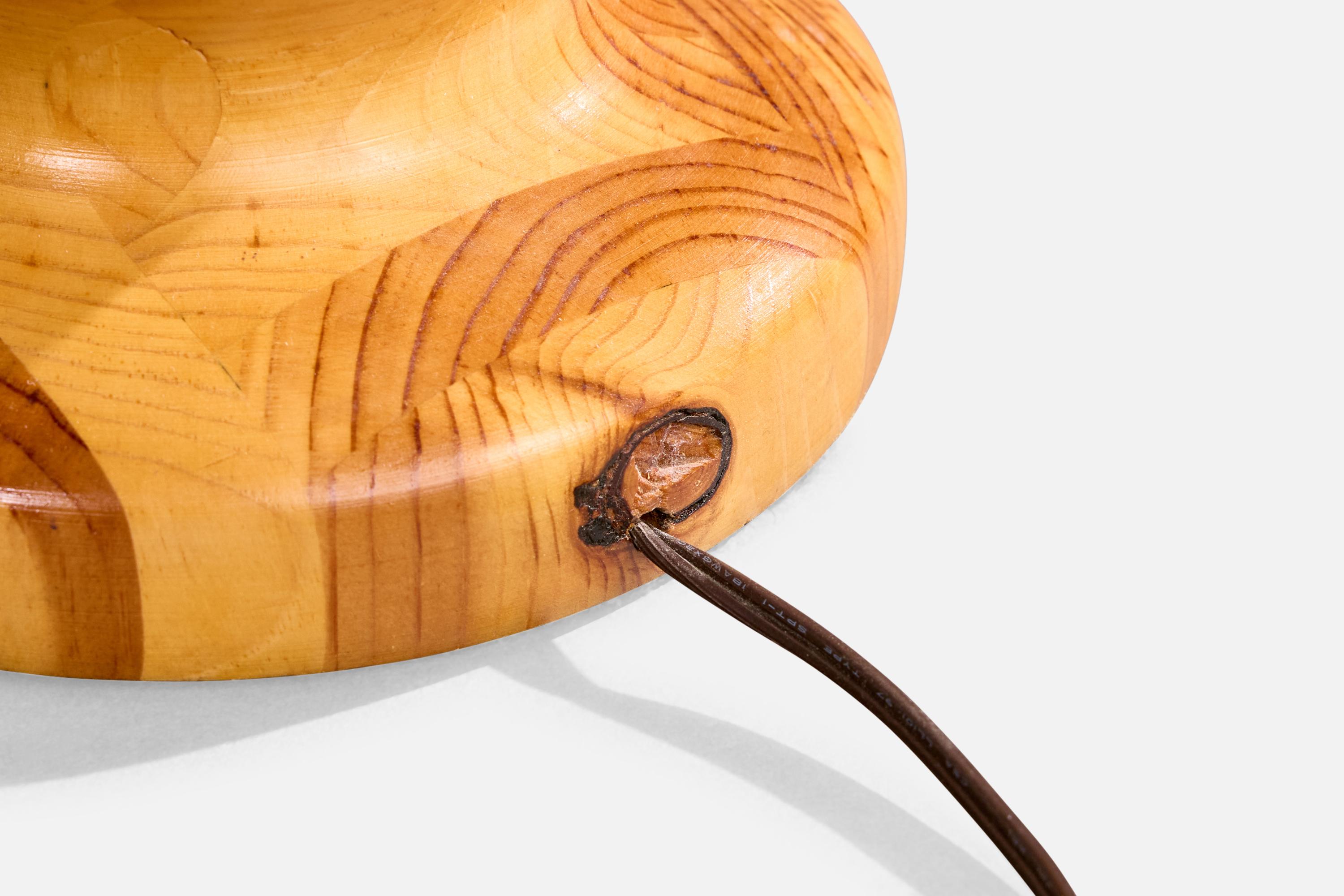 Designer américain, lampe de table, Hickory, États-Unis, années 1950 en vente 4