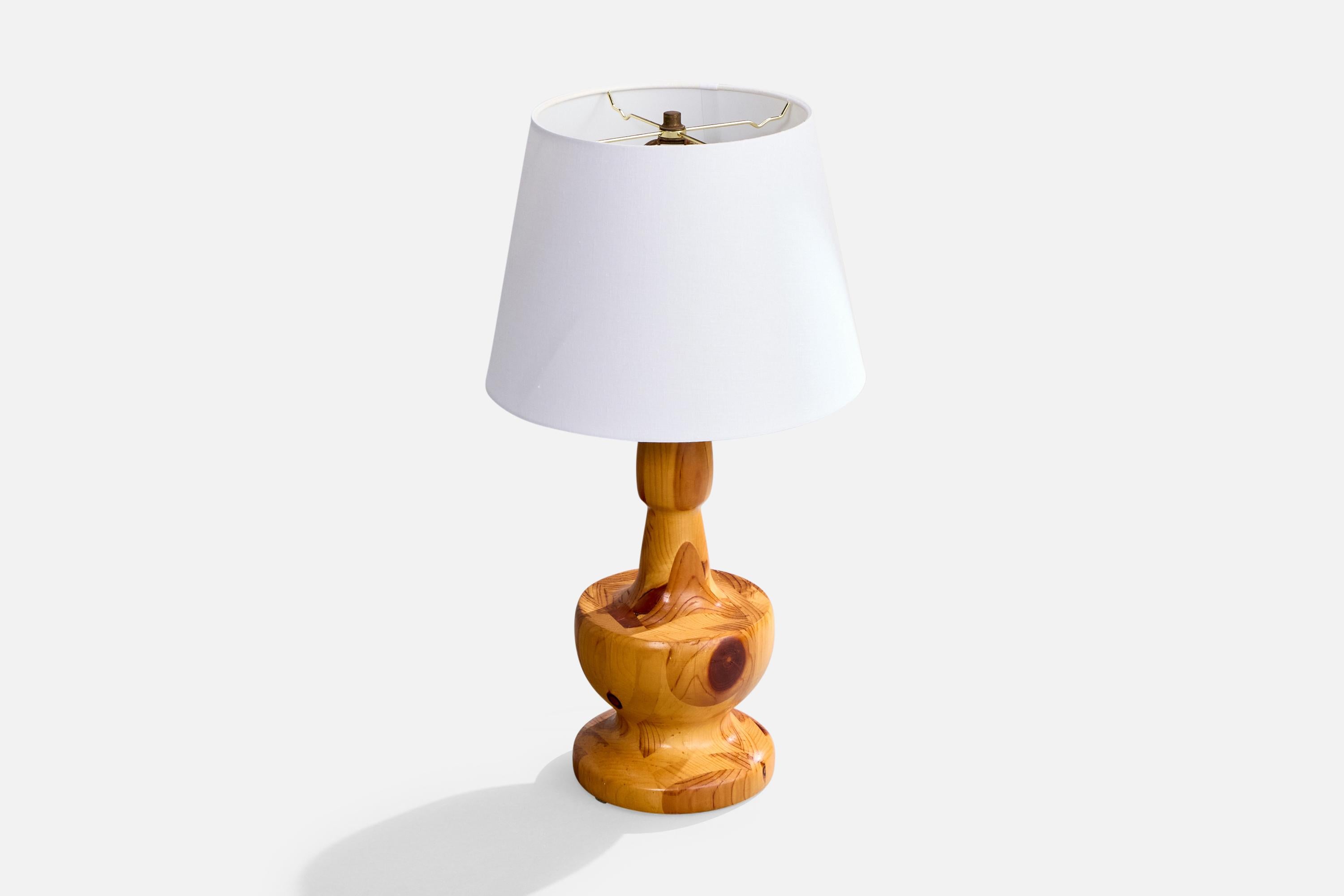Mid-Century Modern Designer américain, lampe de table, Hickory, États-Unis, années 1950 en vente