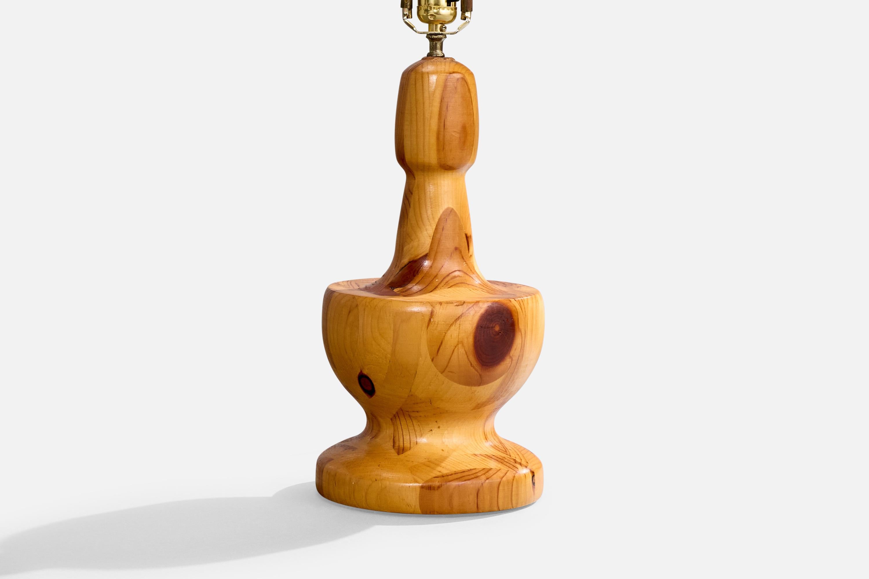 Américain Designer américain, lampe de table, Hickory, États-Unis, années 1950 en vente
