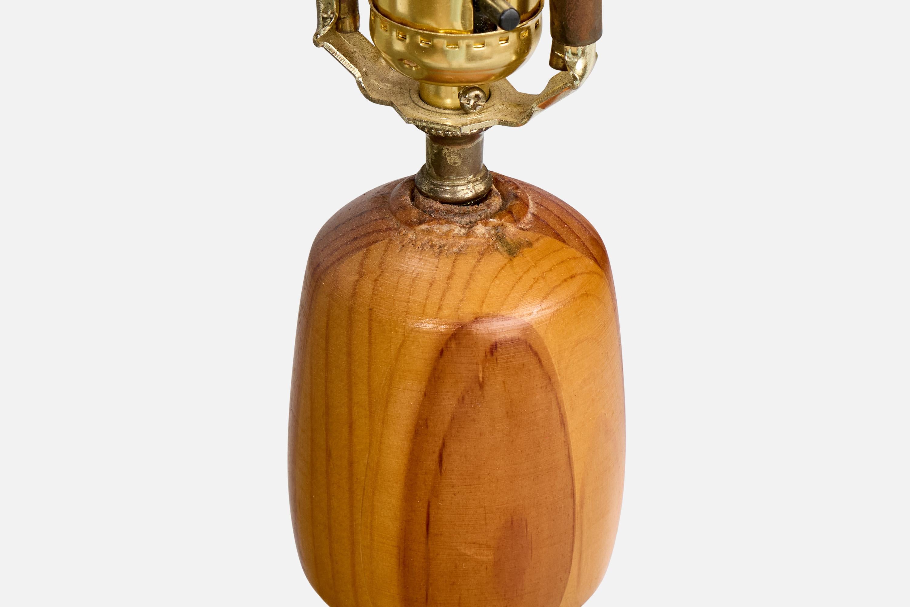 Pacanier Designer américain, lampe de table, Hickory, États-Unis, années 1950 en vente