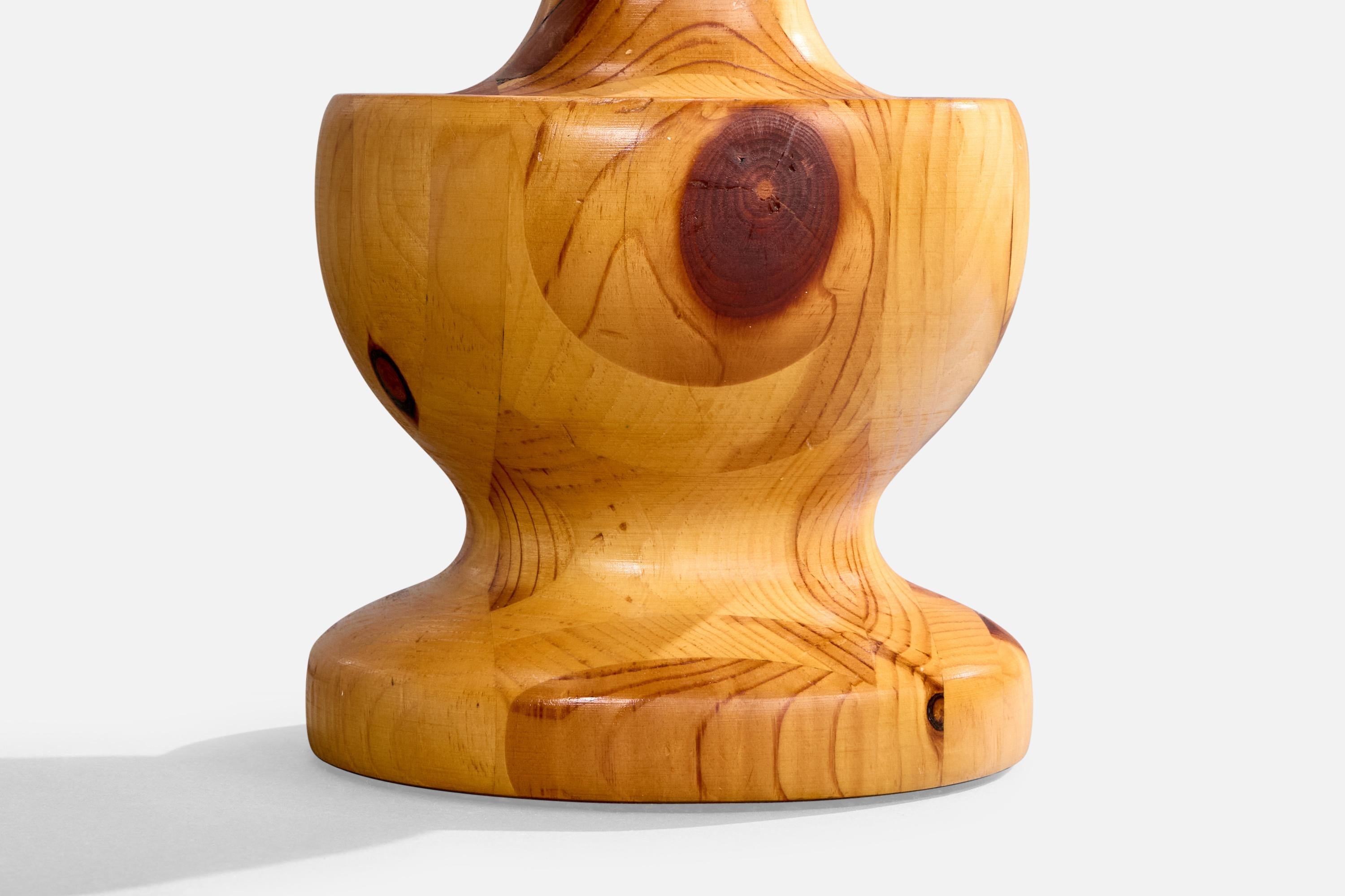 Designer américain, lampe de table, Hickory, États-Unis, années 1950 en vente 2
