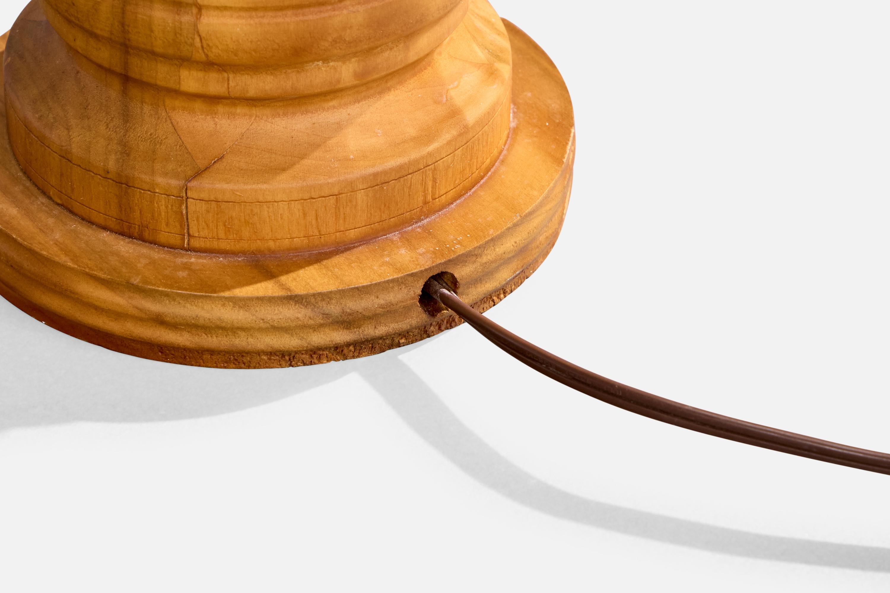 Designer americano, Lampada da tavolo, Hickory, USA, anni '60 in vendita 3