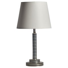 Diseñador americano, Lámpara de mesa, Acero, EE.UU., Década de 1940
