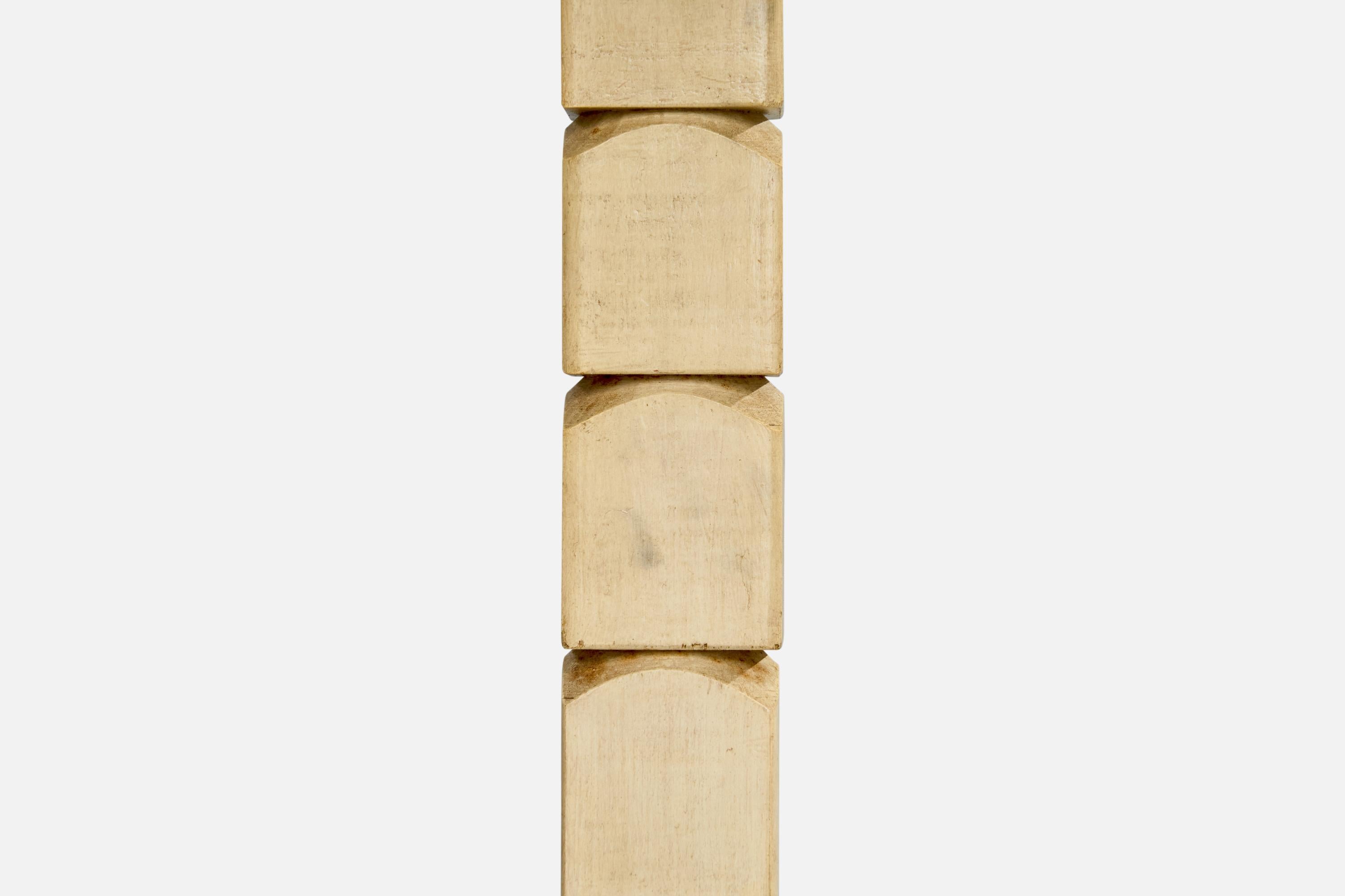 Bois Designer américain, lampe de table, Wood Wood, USA, années 1950 en vente