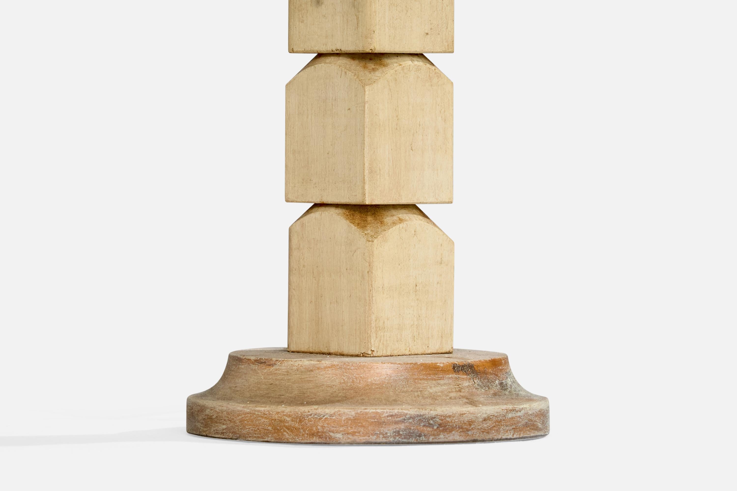 Designer américain, lampe de table, Wood Wood, USA, années 1950 en vente 2