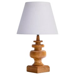 American Designer, Table Lamp, Wood, USA, 1950s