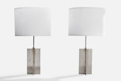 American Designer, Table Lamps, Steel, USA, 1960s
