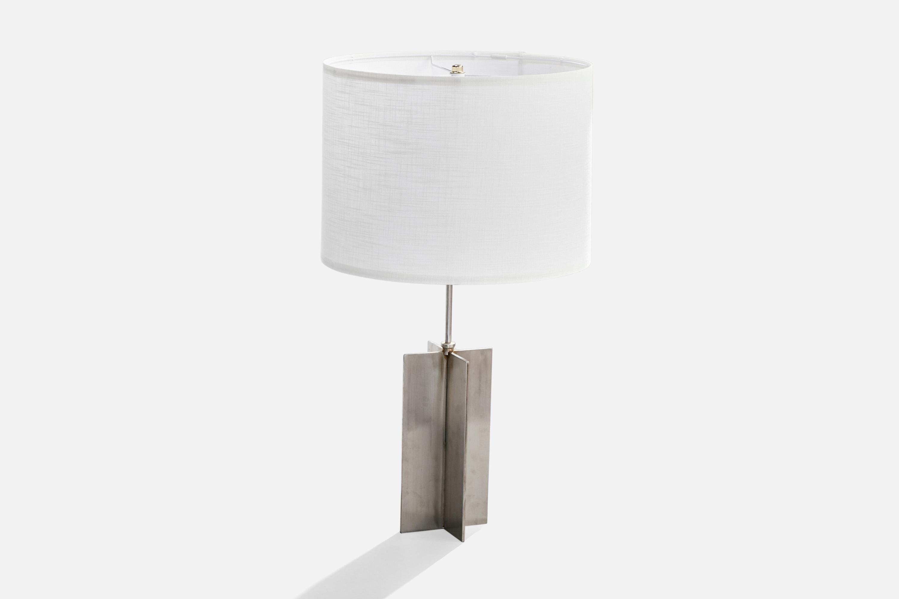 Mid-20th Century American Designer, Table Lamps, Steel, USA, 1960s For Sale