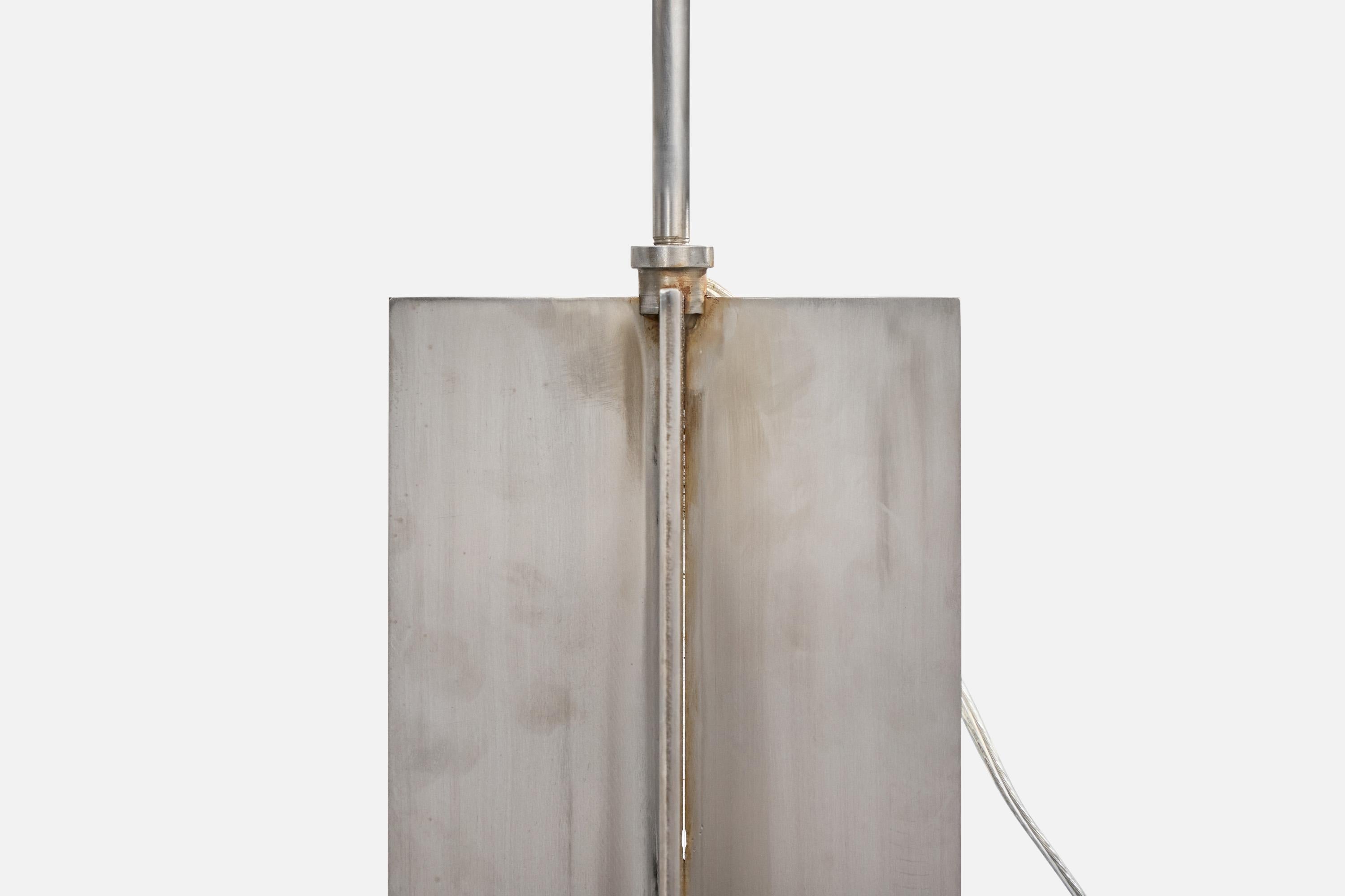 American Designer, Table Lamps, Steel, USA, 1960s For Sale 3