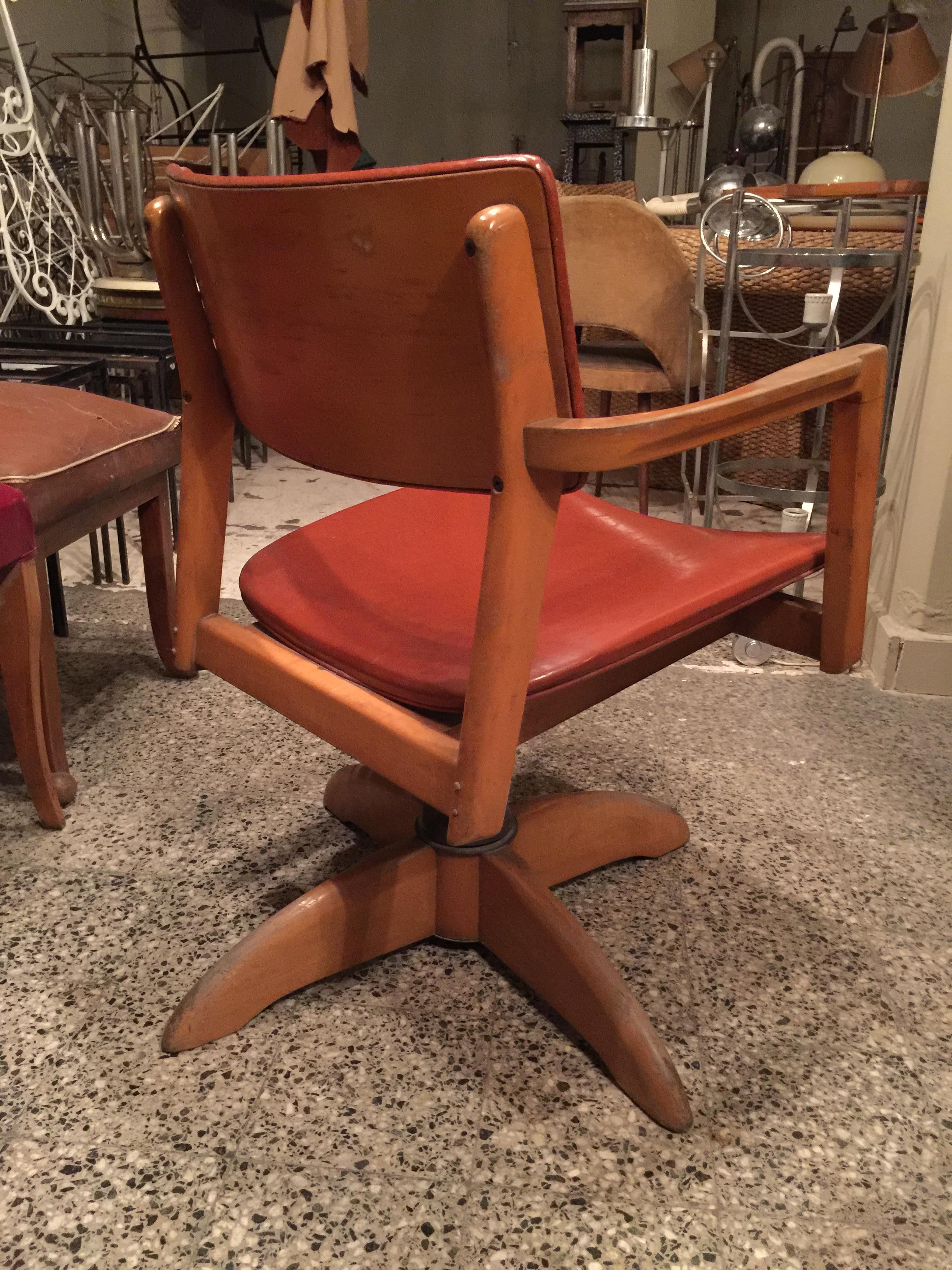 American Desk Armchair, 1950 For Sale 5