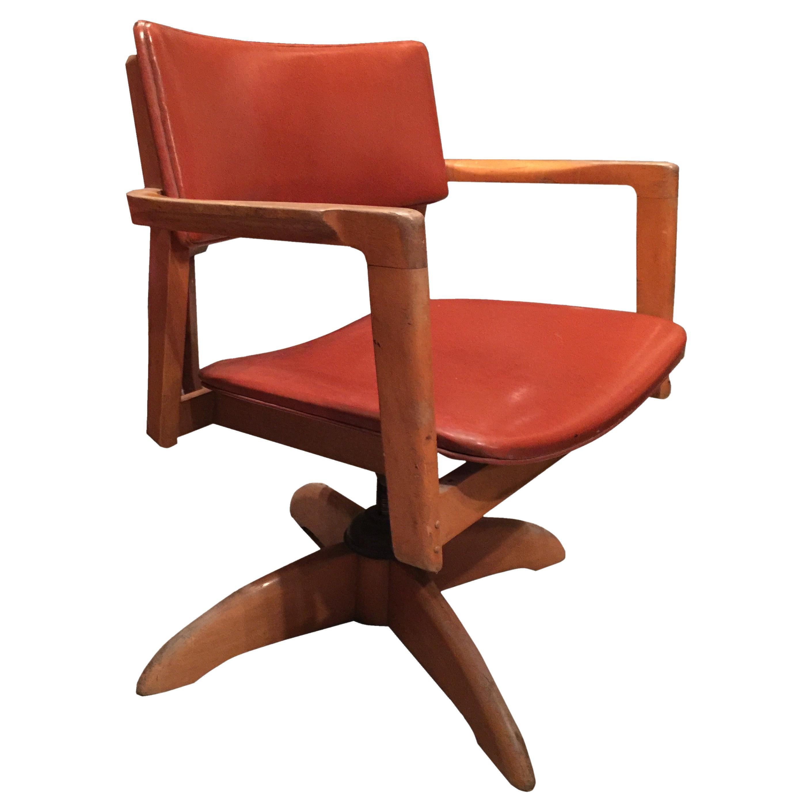 American Desk Armchair, 1950 For Sale