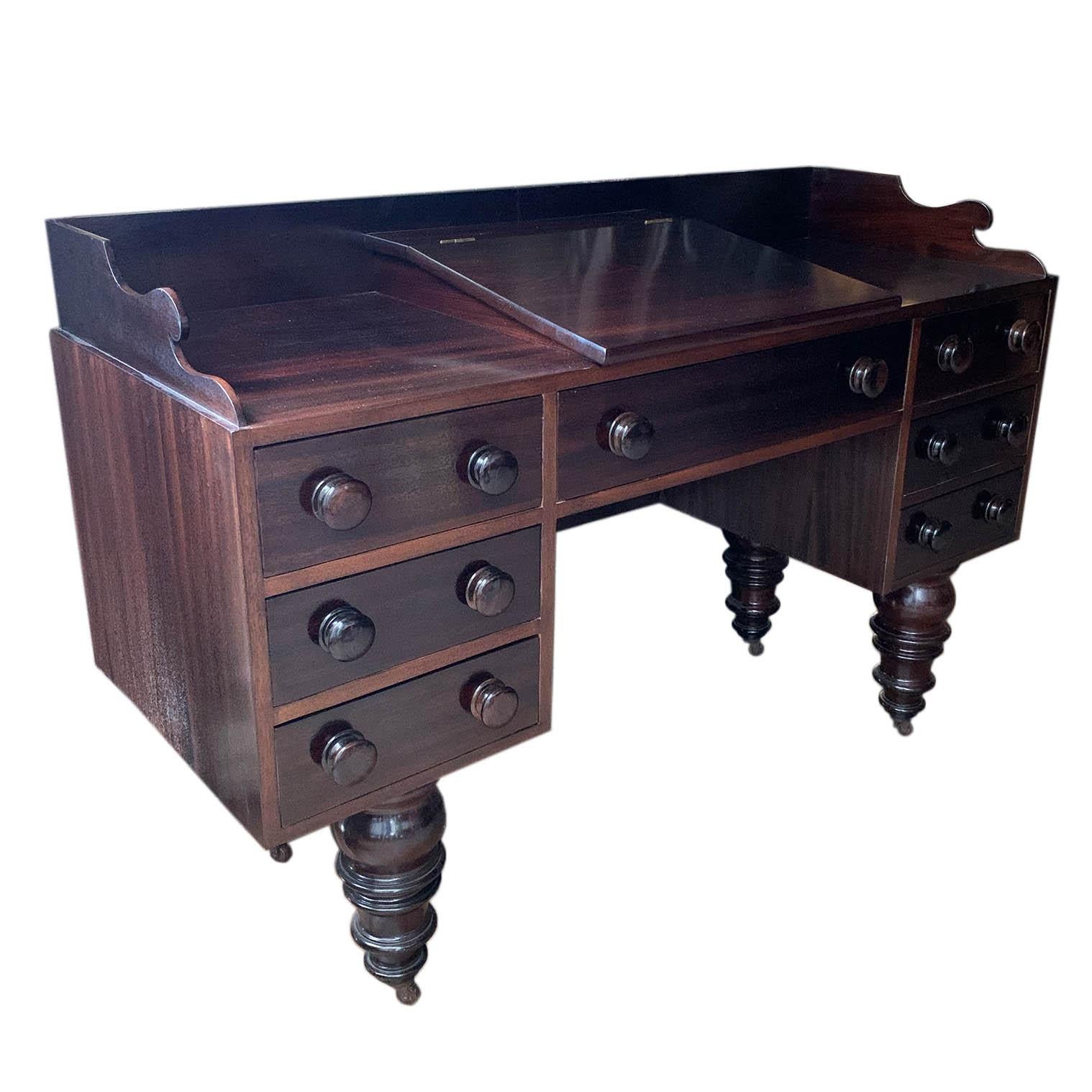 An American writing desk designed to inspire creativity with a chair area measuring at 24 inches in width, 19 inches in depth, and 24 inches in height. The desk offers ample clearance of 13.25 inches.