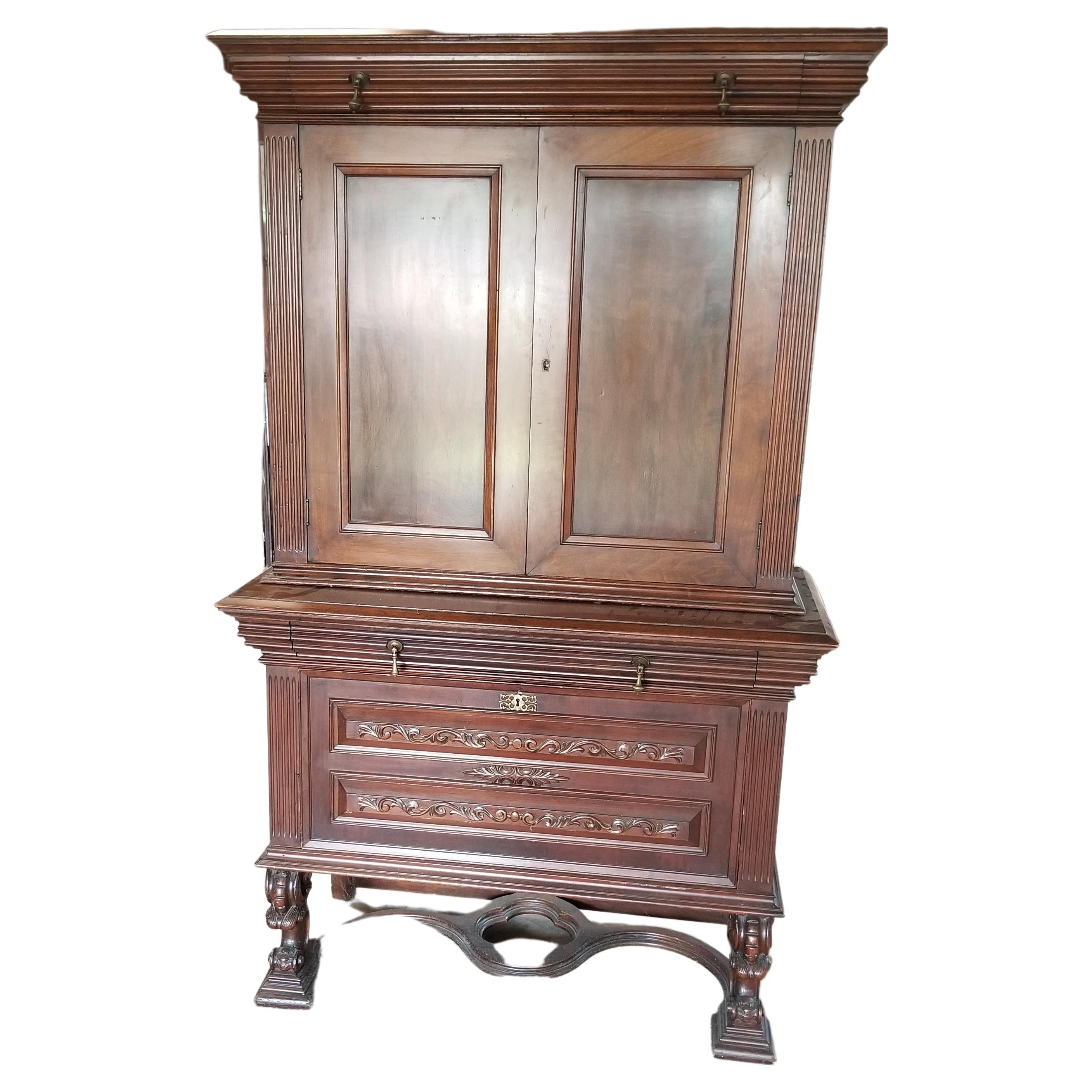 American Dining Piece/Linen Press For Sale