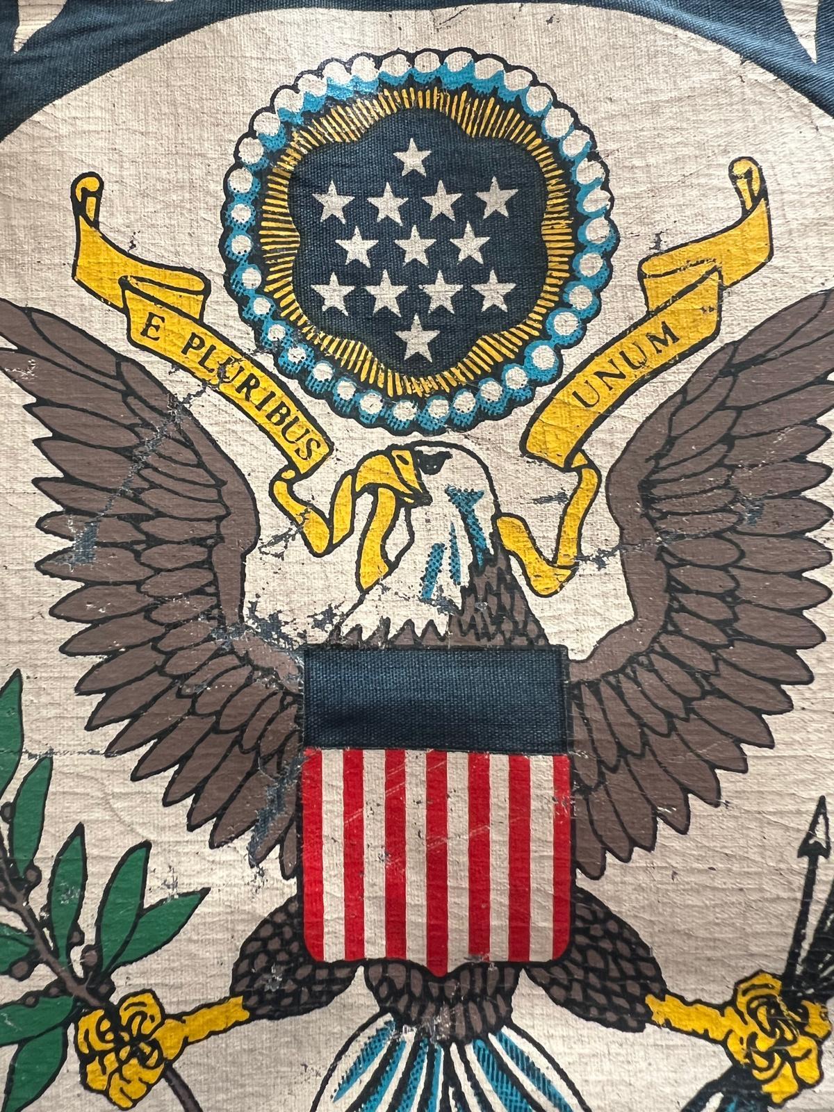 American Diplomatic Mission Flag, Judaica- Liberation of Concentration Camp 1945 In Good Condition For Sale In Doha, QA