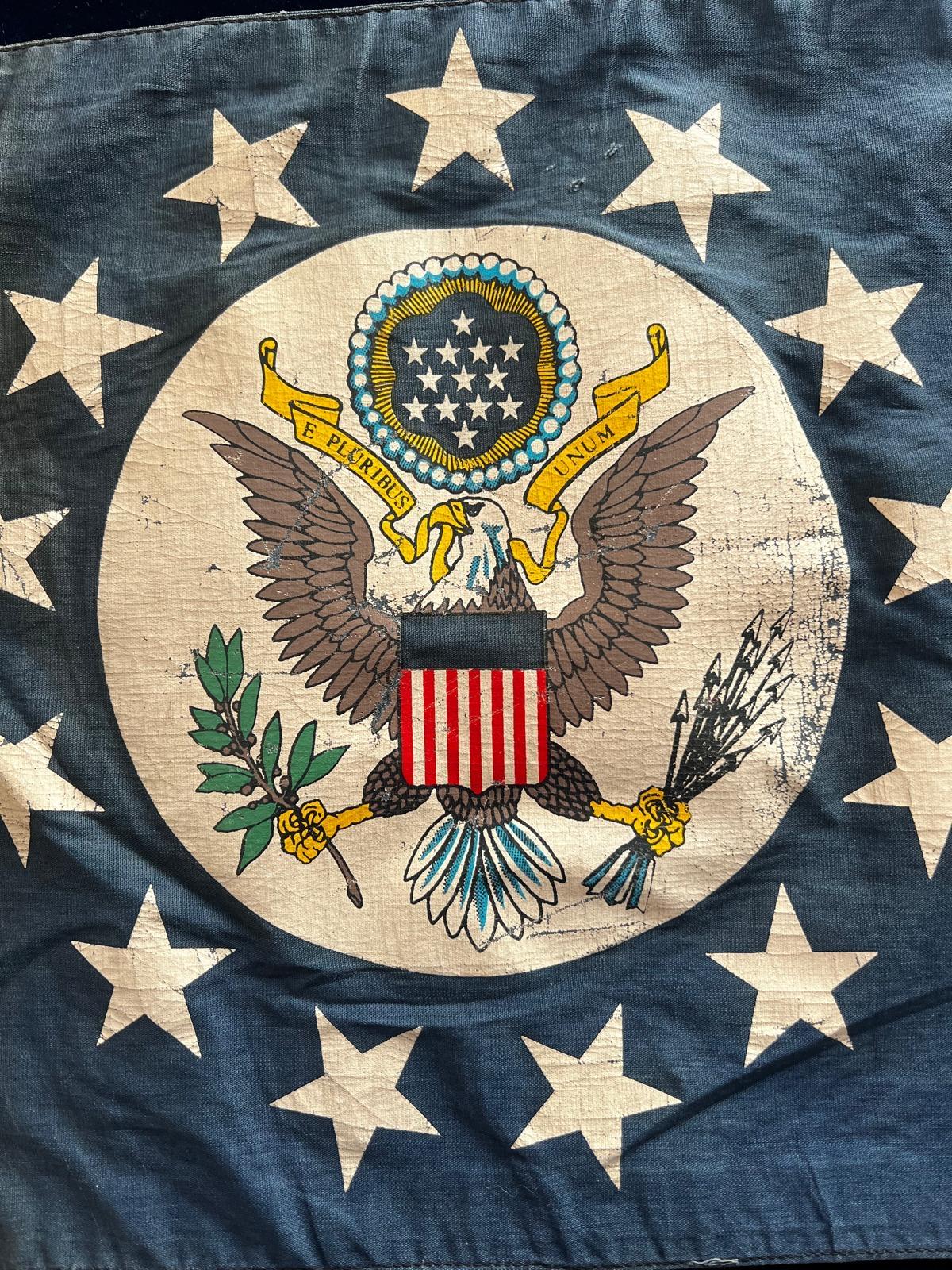 American Diplomatic Mission Flag, Judaica- Liberation of Concentration Camp 1945 For Sale 2