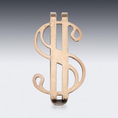 American 'Dollar' 14K Gold & Solid Silver Money Clip