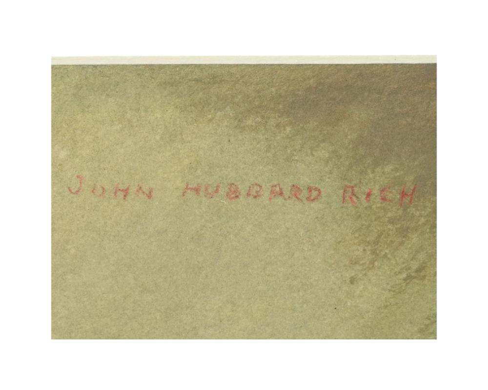 XX secolo Dipinti ad olio americani su due lati di John Richs in vendita