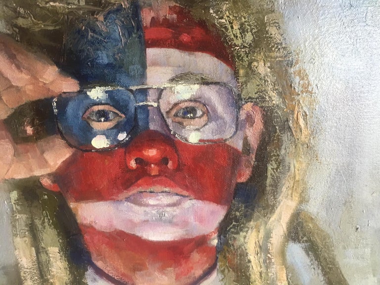 Large Acrylic on Canvas Painting, by LCAD Graduate titled Patriot For